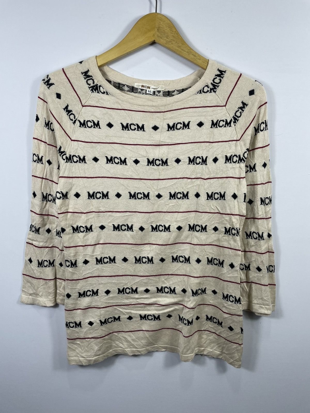 MCM × Vintage McM Monogram Sweatshirt Vintage Size US L / EU 52-54 / 3 - 1 Thumbnail