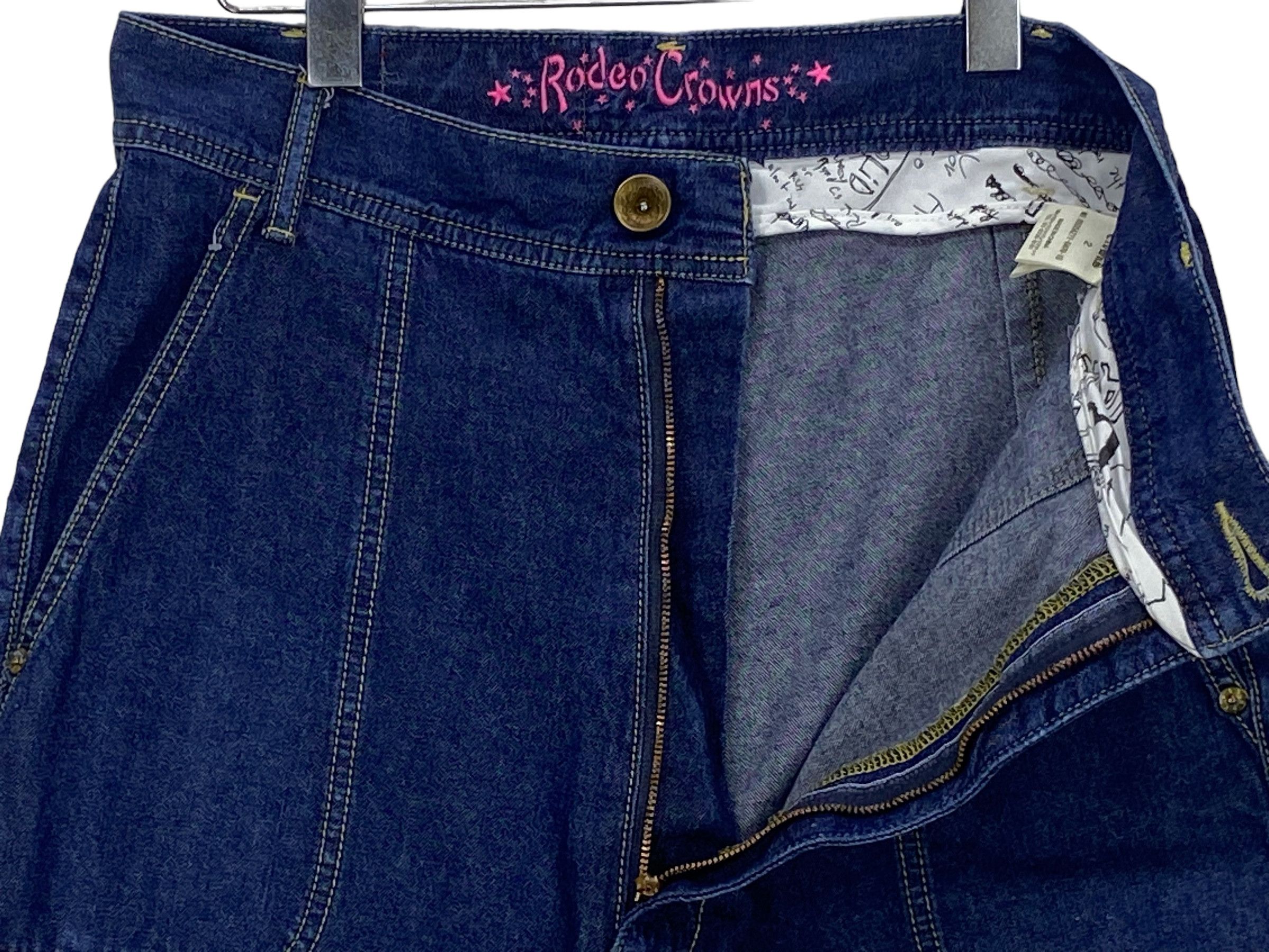 Japanese Brand Drop Crotch Baker Pocket Rodeo Crowns Pants Size US 31 - 7 Thumbnail