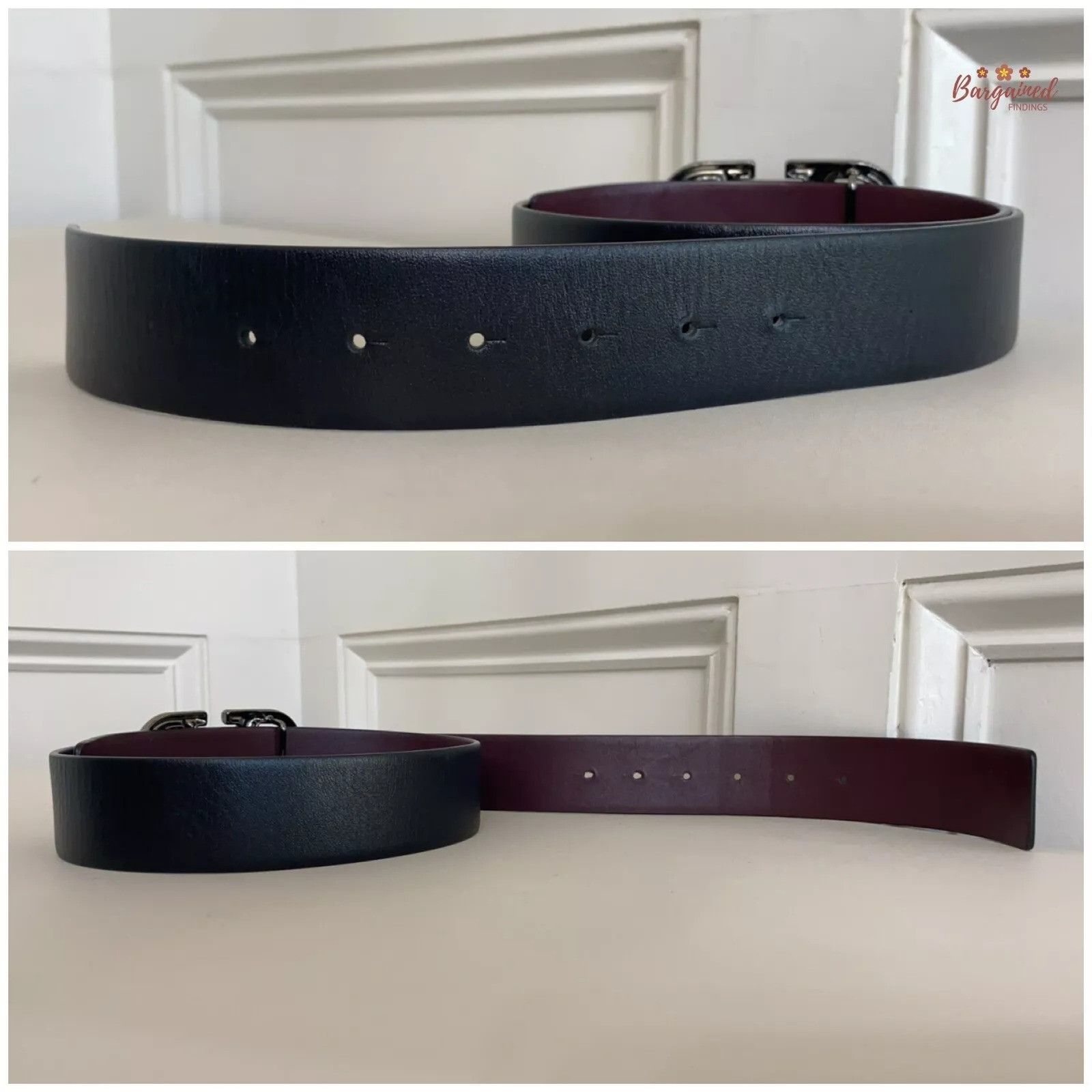 Valentino VALENTINO GARAVANI Chocolate Calfskin VLogo Signature Belt Size 28 - 5 Thumbnail
