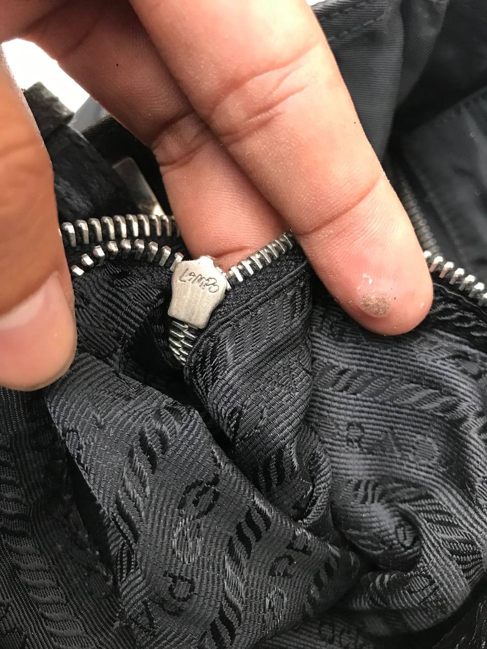 Prada × Vintage Prada Tote Bag Nylon Black Size ONE SIZE - 6 Thumbnail