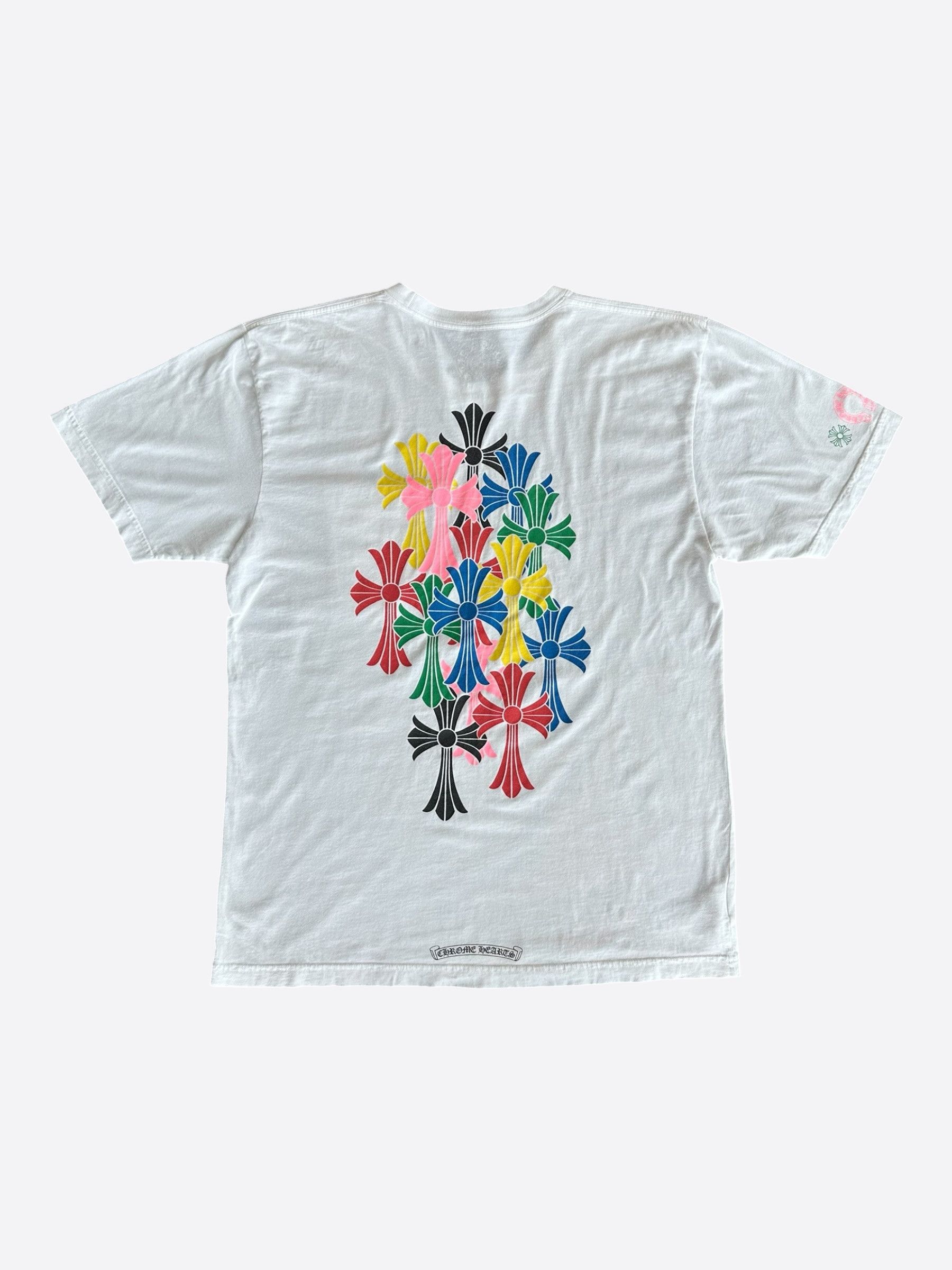 Chrome Hearts Chrome Hearts White Multicolor Cross T-Shirt Size US L / EU 52-54 / 3 - 2 Thumbnail