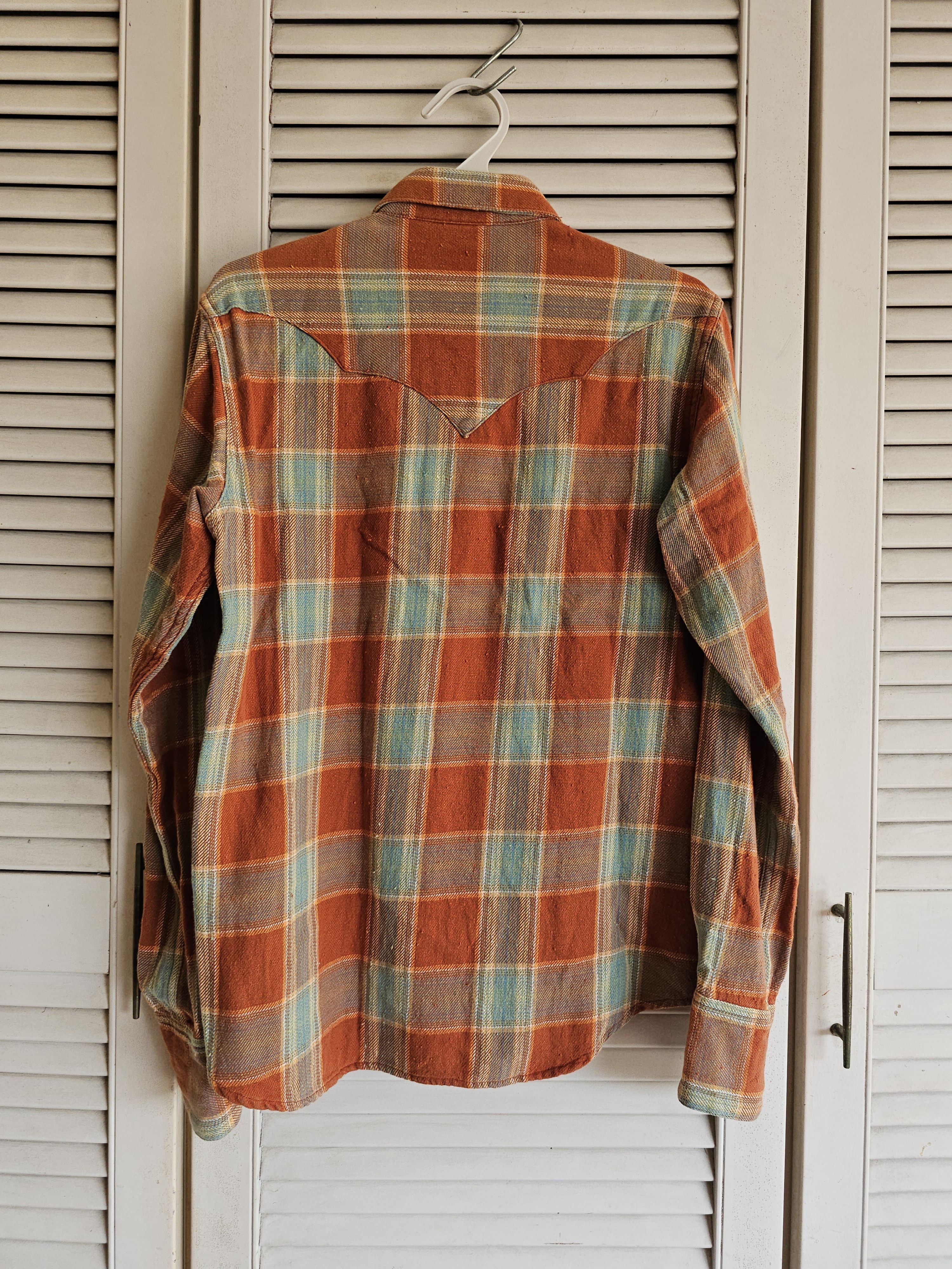 Sugar Cane Sugar Cane Long Sleeve Flannel Orange Brown Size US S / EU 44-46 / 1 - 8 Thumbnail