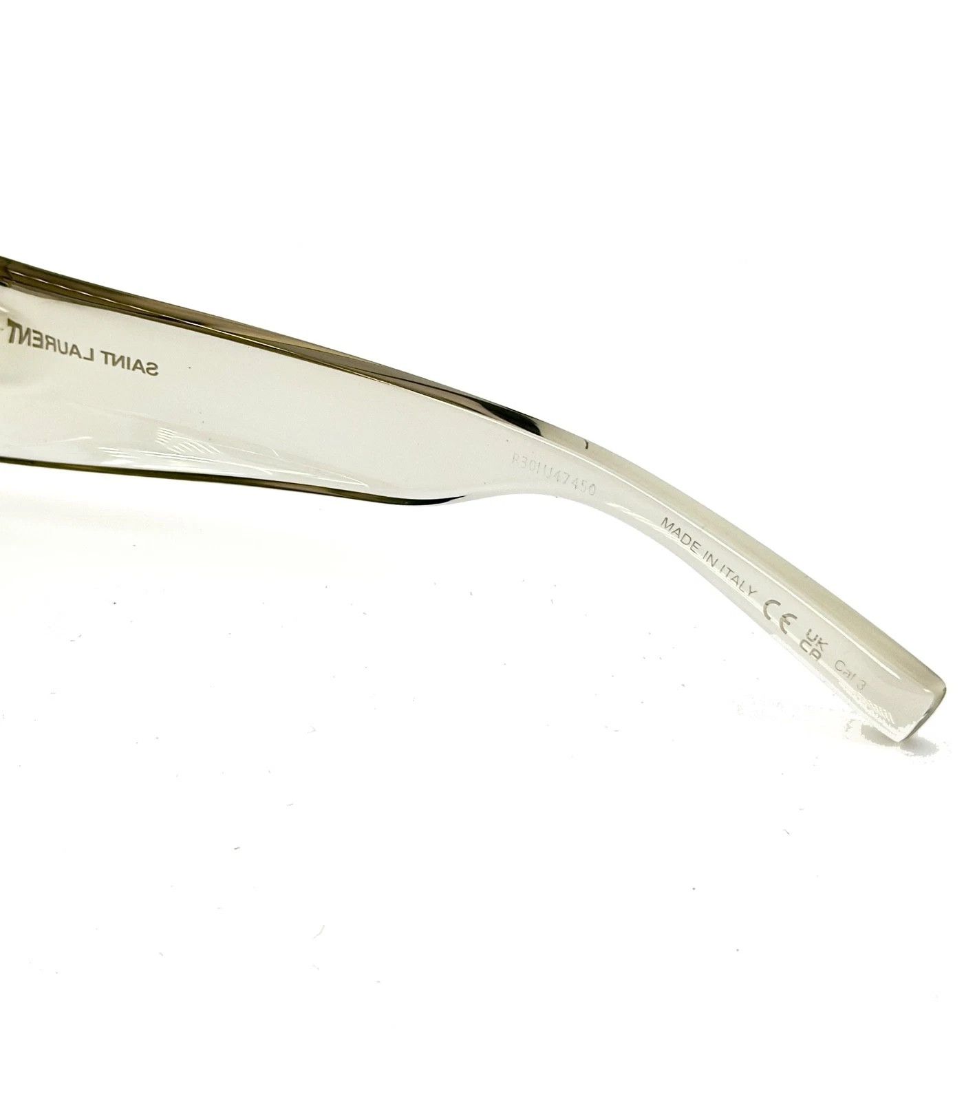 Saint Laurent Paris SAINT LAURENT SHADE SL 736 SL736 Crystal Gray Sunglasses 004 Size ONE SIZE - 7 Thumbnail