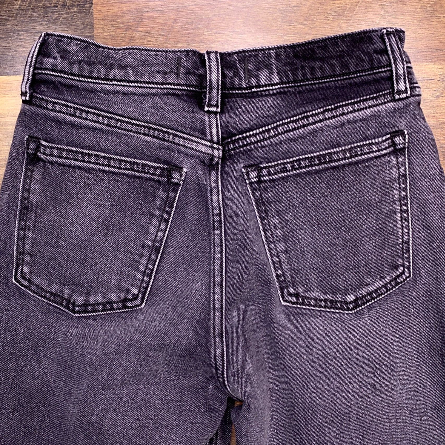Abercrombie & Fitch Abercrombie & Fitch Jeans Mom 25 Black High Rise Stretch Denim Regular 5-Pocket Vintage No Mens Women Girls? Size 42" / US 20 - 7 Thumbnail