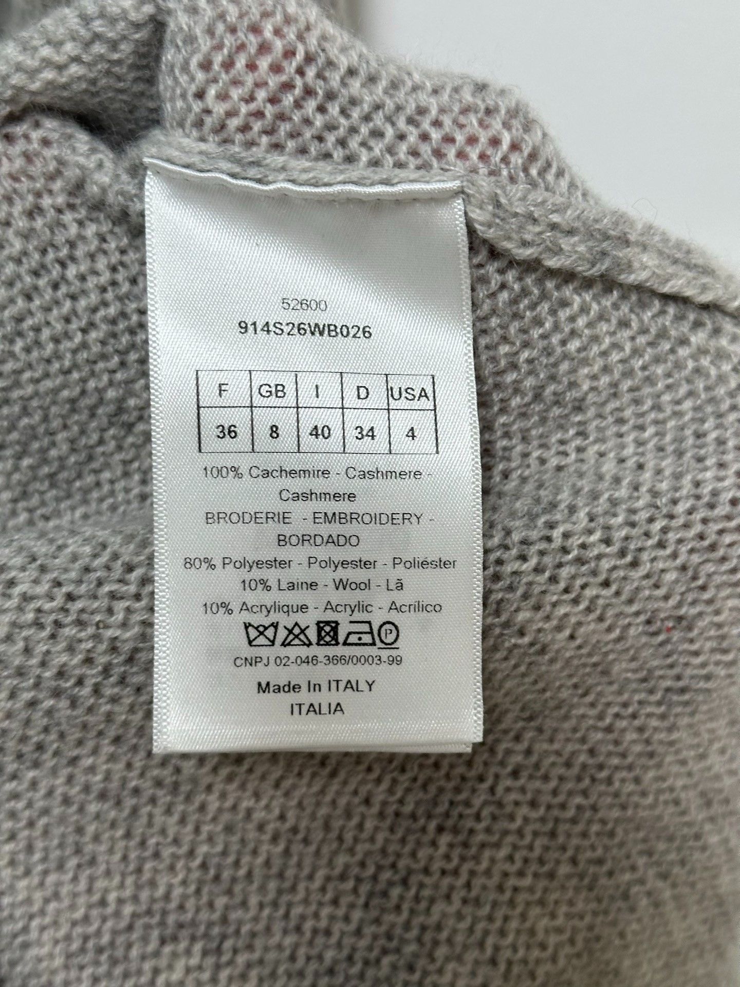 Dior Dior Je Tiens French Logo Cashmere Sweater Size US M / EU 48-50 / 2 - 5 Thumbnail