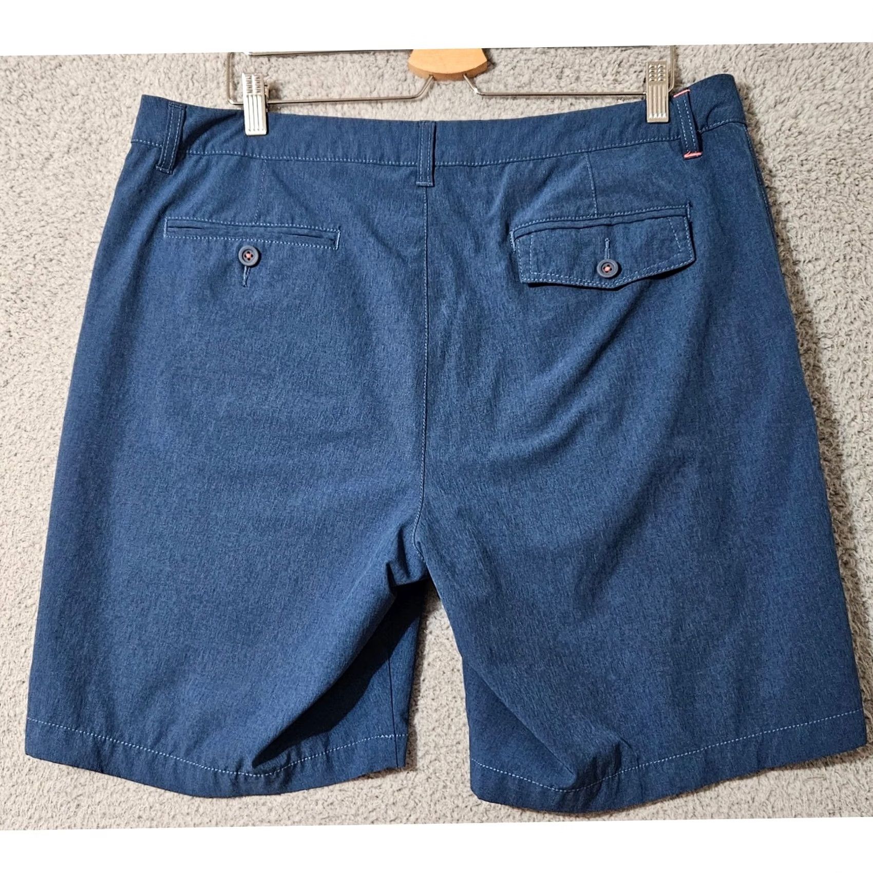 Tommy Bahama Tommy Bahama Shorts Mens 36 Blue Performance Chino Golf Casual Stretch Hybrid Size US 36 / EU 52 - 2 Thumbnail