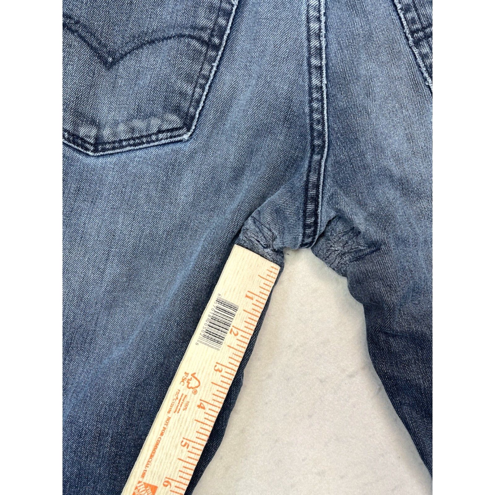 Denime LEVIS BLUE JEANS MENS 541 32x30 ATHLETIC FIT DISTRESSED 100% COTTON DENIM Regular 5-Pocket Size US 32 / EU 48 - 7 Thumbnail