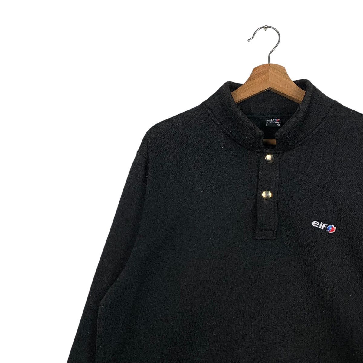 Japanese Brand Vintage ELF Lubrifiants Motorsport Polo Sweatshirt #1686-C75 Size US L / EU 52-54 / 3 - 6 Thumbnail