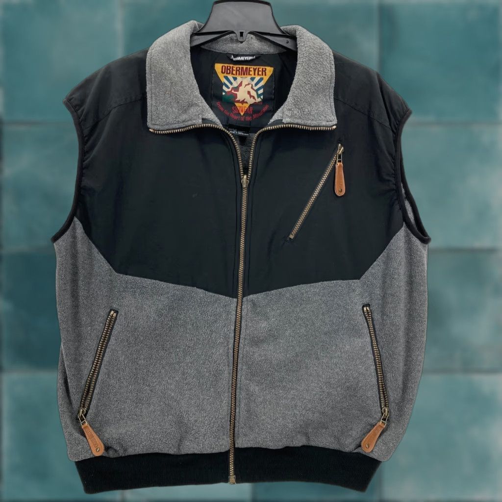 Obermeyer Vintage Obermeyer Rush Ski Fleece Full Zip Vest Mens XL Gray Outdoors Winter Size US XL / EU 56 / 4 - 1 Thumbnail