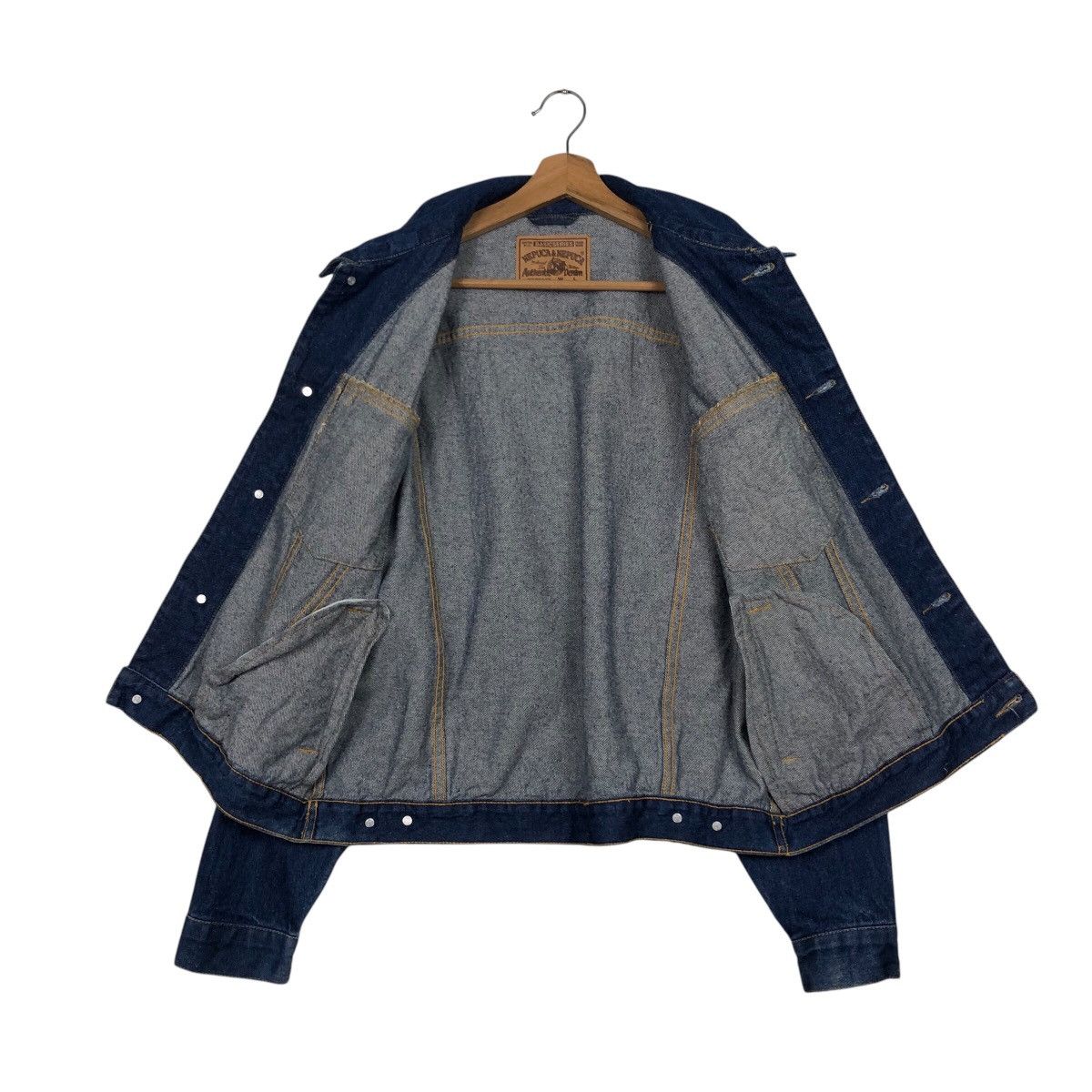 Japanese Brand 📌Vintage Trucker Denim Biker Jacket Nepuca Issey Miyake Size US L / EU 52-54 / 3 - 14 Thumbnail