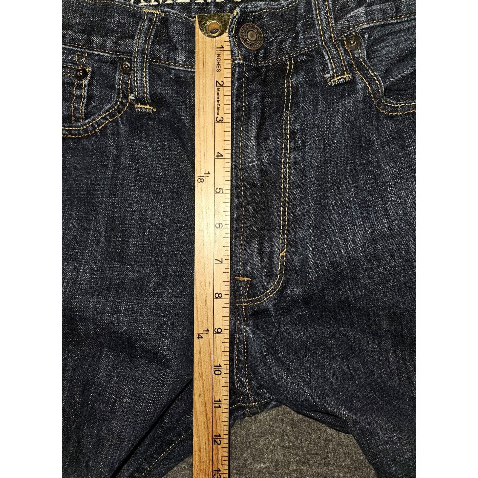 American Eagle Outfitters American Eagle Outfitters Jeans Mens 33x34 Relaxed Straight Denim Dark Wash Blue Size US 33 - 6 Thumbnail