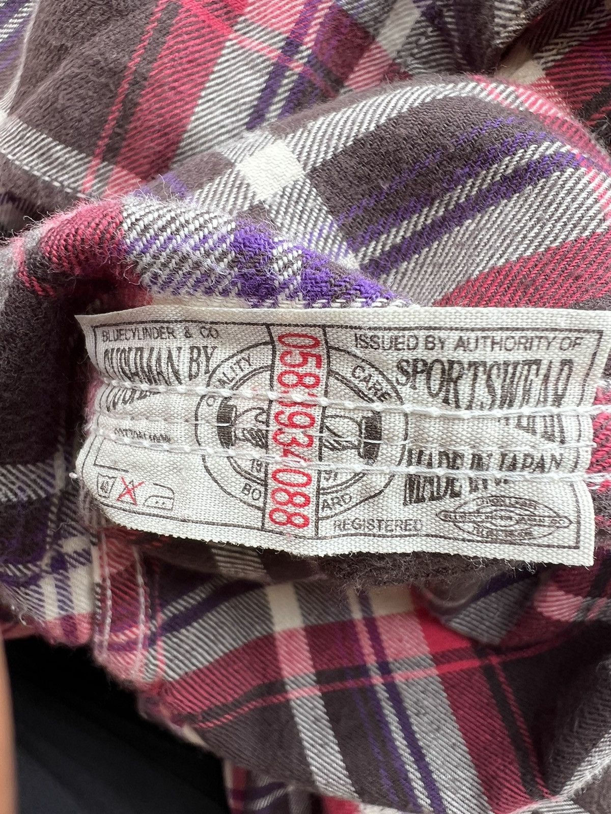 Cushman Cushman Japan Chin Strap Gusset Flannel Shirt Size US M / EU 48-50 / 2 - 18 Thumbnail