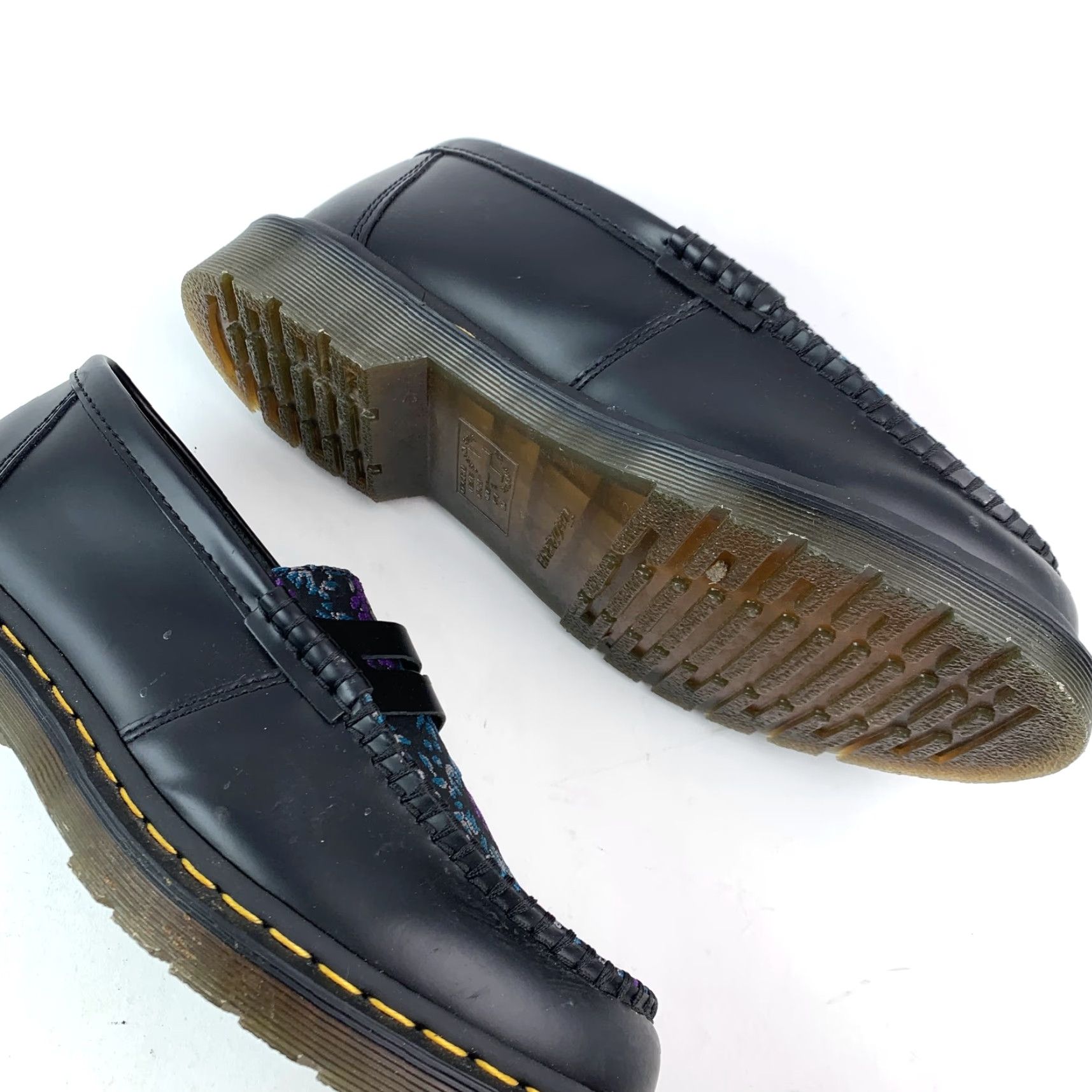 Dr. Martens Dr. Martens Penton Black Floral Brocade Leather Loafers Flats Unisex M8 W9 Size US 9 / IT 39 - 4 Thumbnail