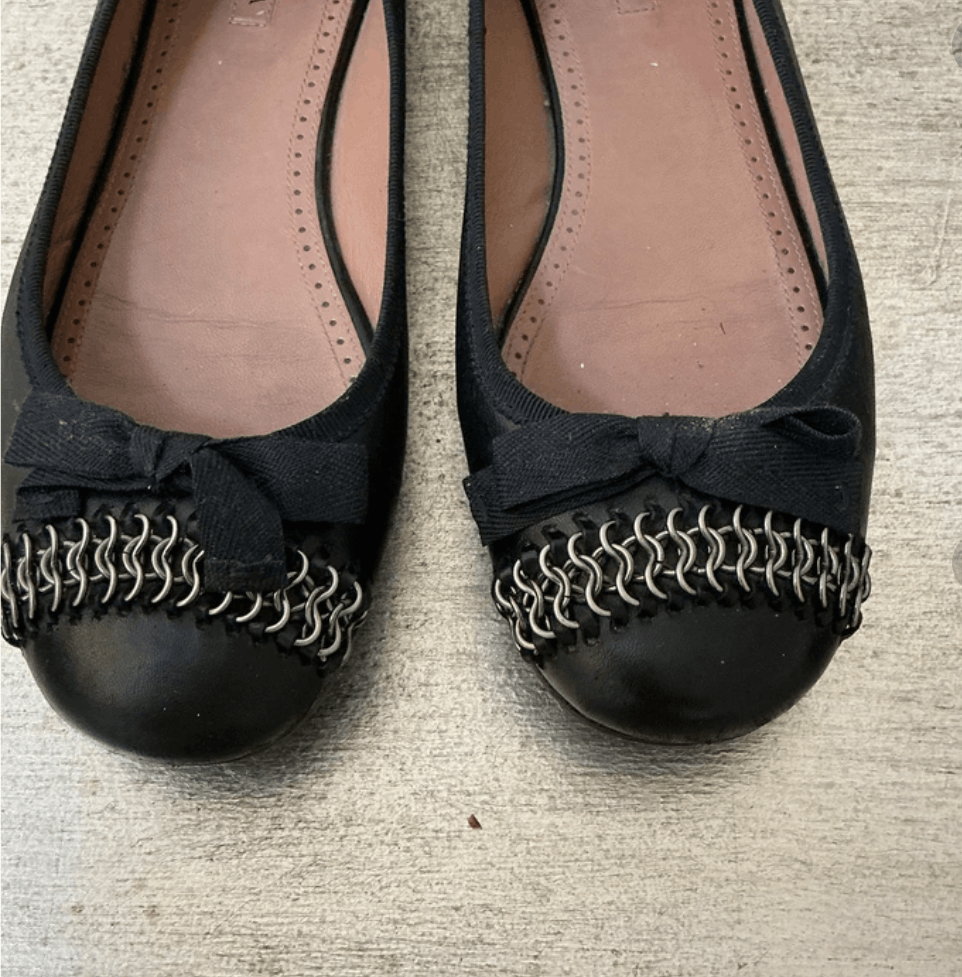 Alaia Vintage Alaïa Black Ballet Flats Size US 8 / IT 38 - 4 Thumbnail