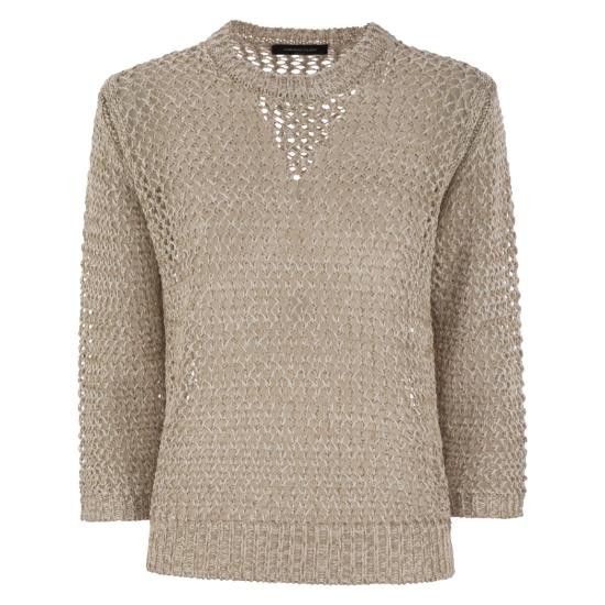 Fabiana Filippi FABIANA FILIPPI Women Sweater MAD275F560 BEIGE Size M / US 6-8 / IT 42-44 - 1 Thumbnail