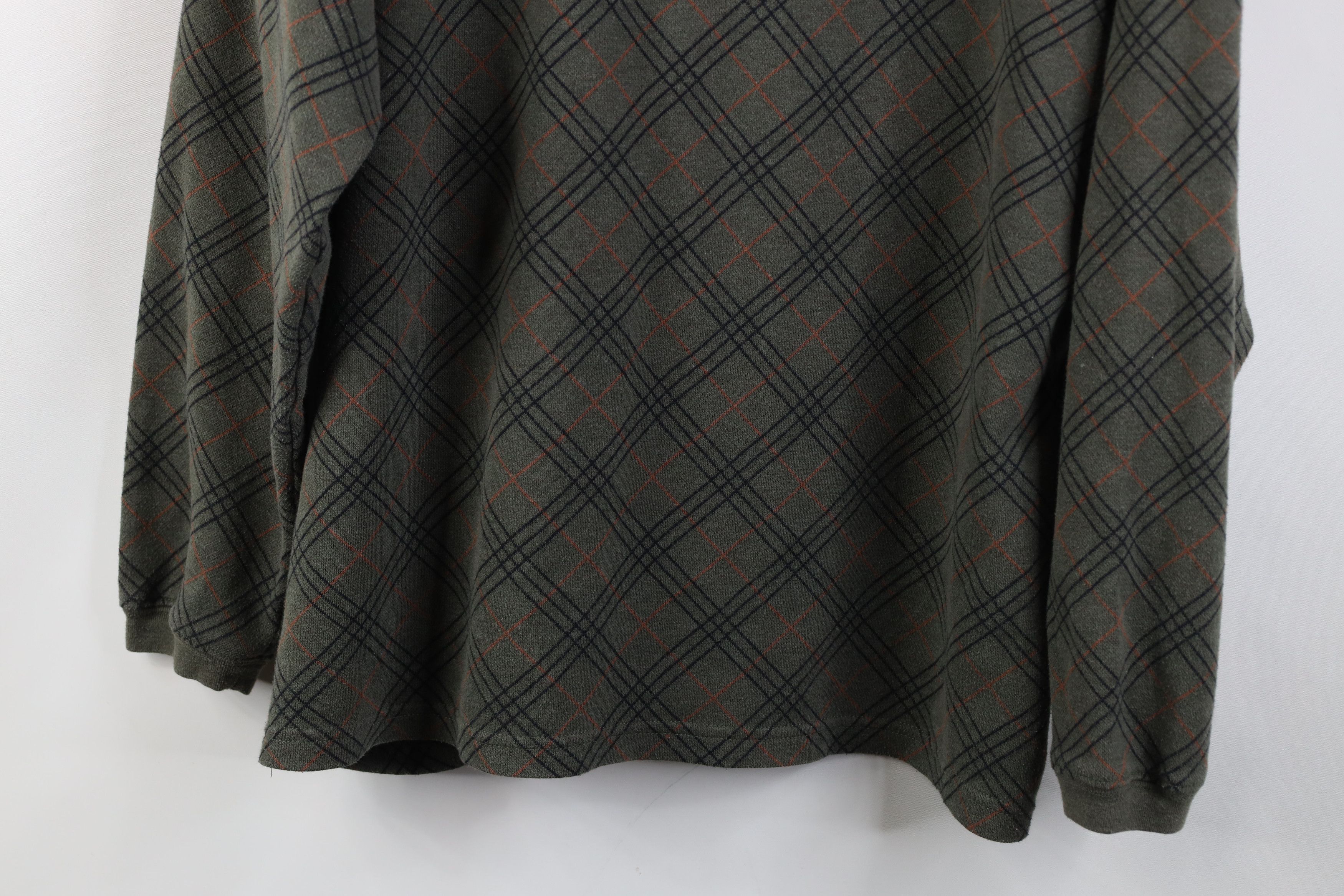 Vintage Vintage 90s Streetwear Long Sleeve Rugby Polo Shirt Plaid Size US XL / EU 56 / 4 - 3 Thumbnail