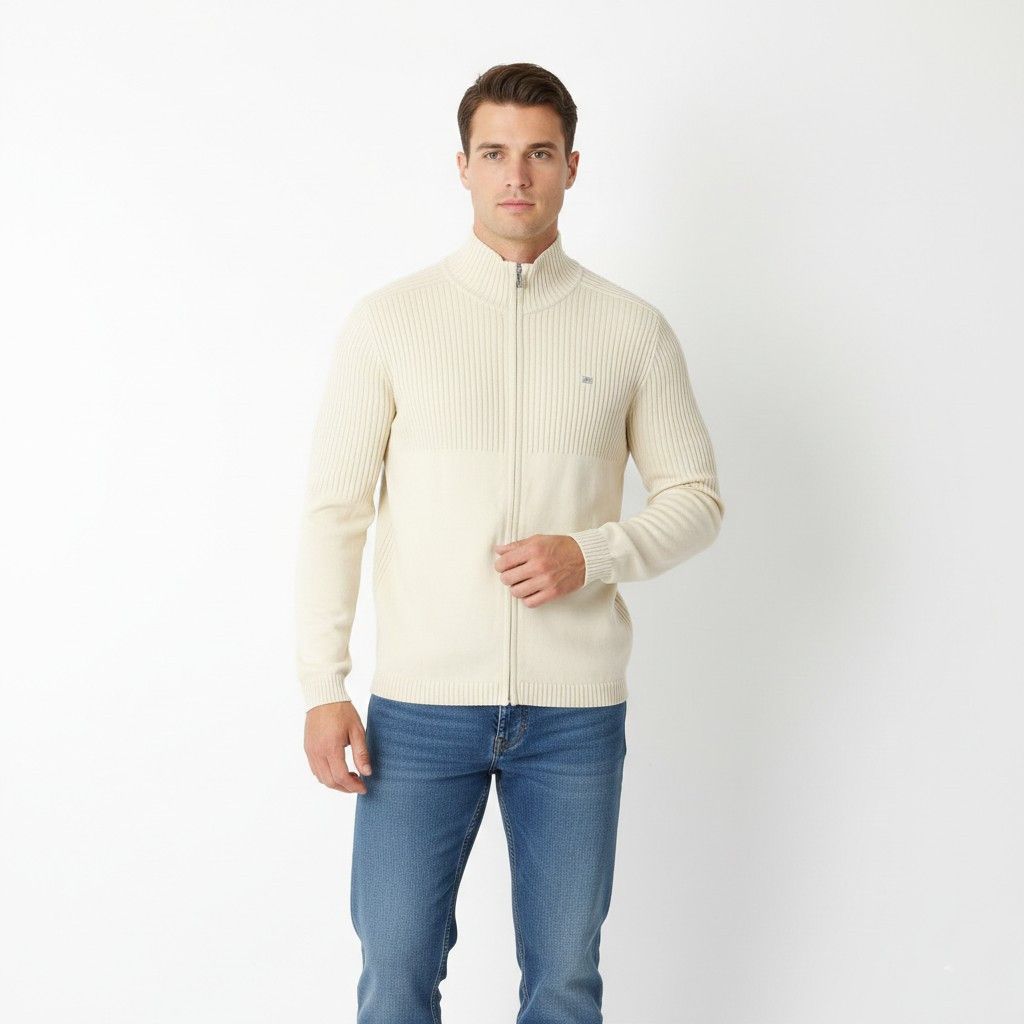 Polo Ralph Lauren Polo Jeans Ralph Lauren Men XL (L) Jumper Cream Cotton 5246 Size US XL / EU 56 / 4 - 1 Thumbnail
