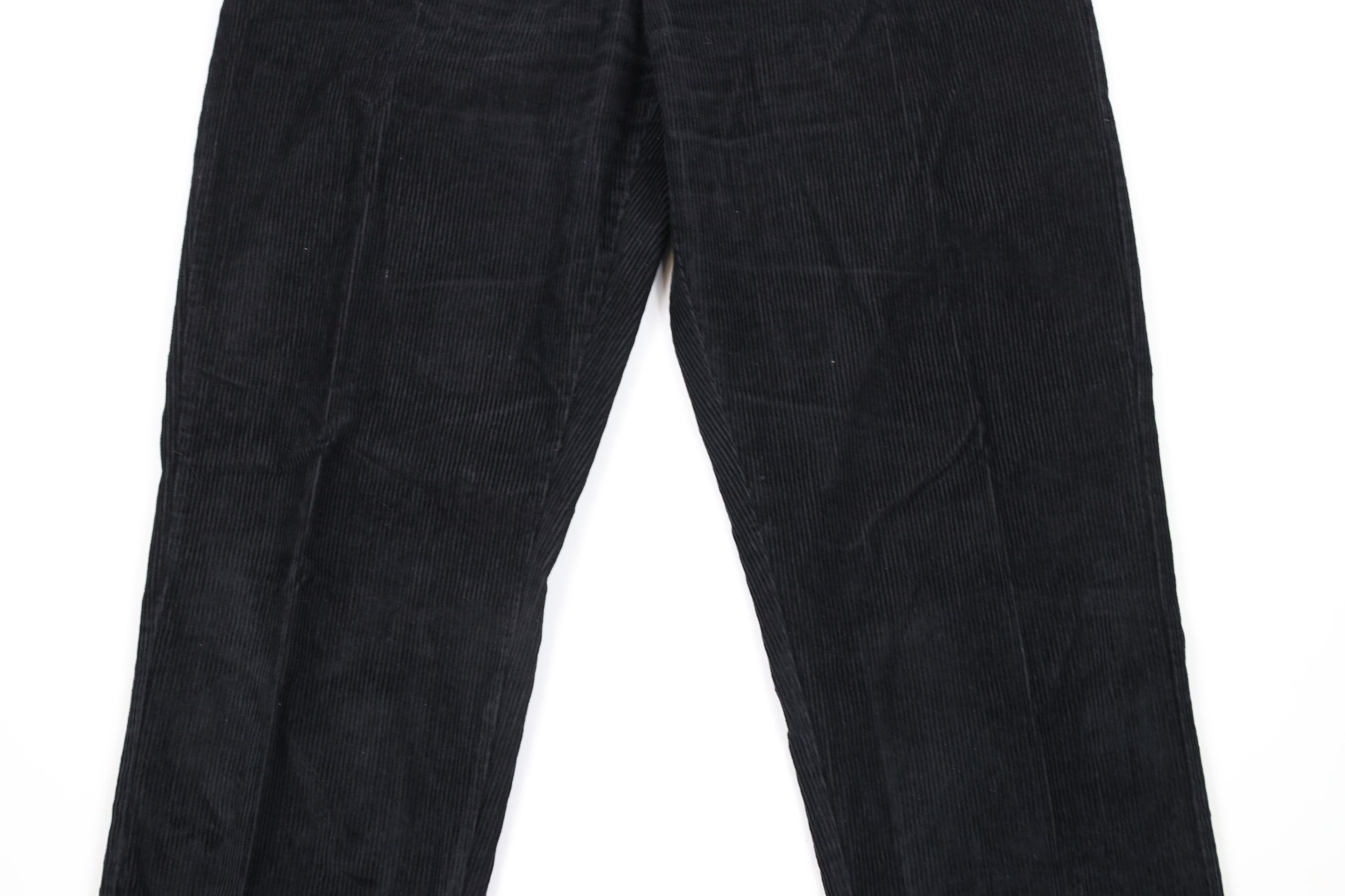 Vintage × Woolrich Woolen Mills Vintage 90s Woolrich Tapered Leg Corduroy Chino Pants Black Size 36" / US 14 / IT 50 - 3 Thumbnail