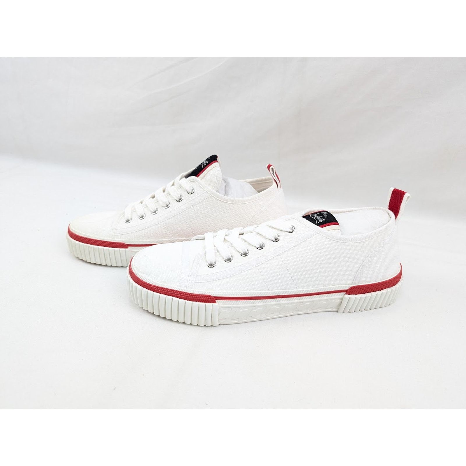 Christian Louboutin o1rshd1 Pedro Boat Flat Sneakers in White Size US 13 / EU 46 - 15 Thumbnail