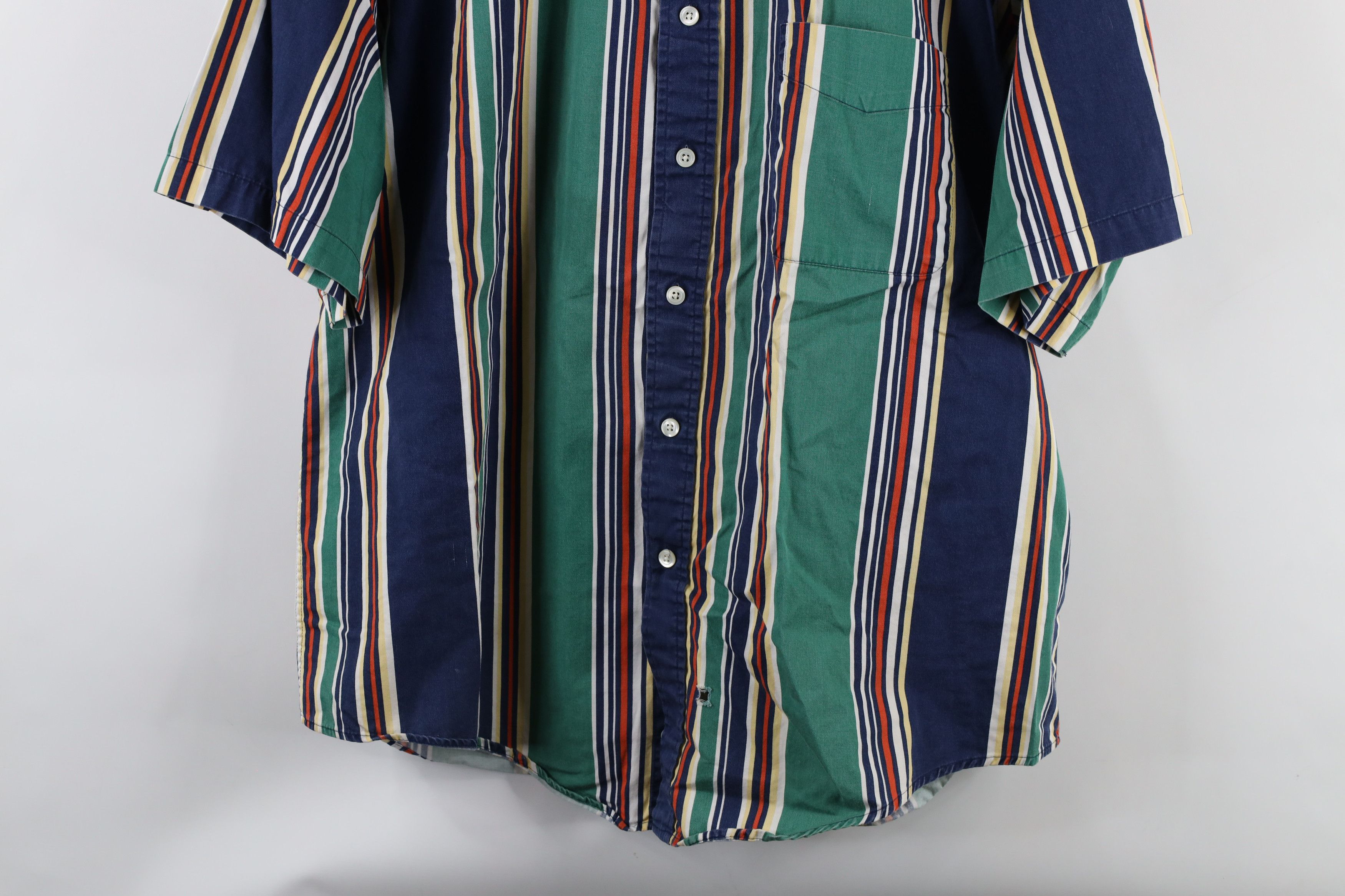 Vintage Vintage 90s Streetwear Rainbow Striped Button Down Shirt Size US L / EU 52-54 / 3 - 3 Thumbnail