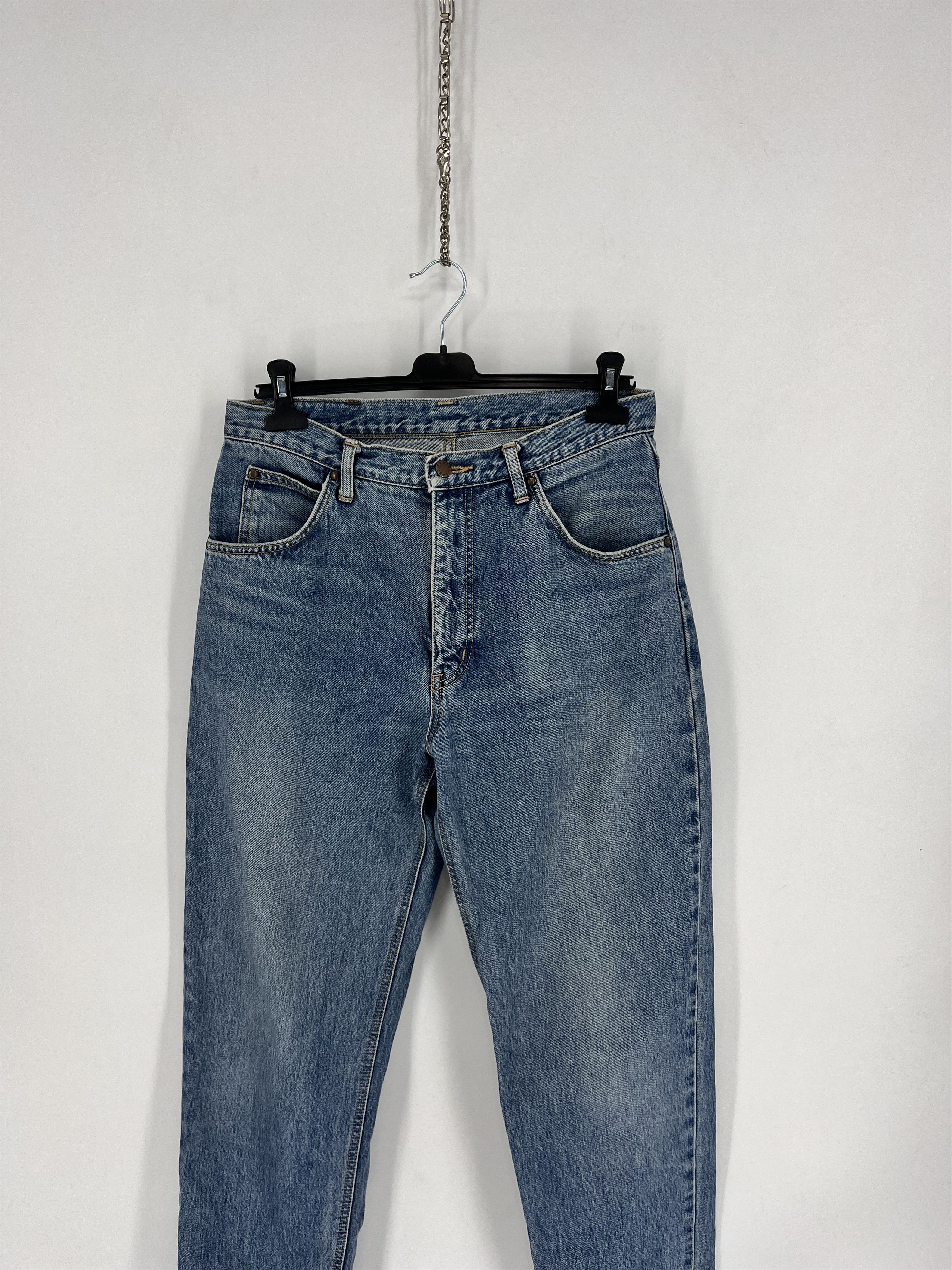 Edwin × Japanese Brand × Vintage Vintage 90s Edwin Made in Japan Tapered Navy Men’s Jeans Size US 33 - 5 Thumbnail