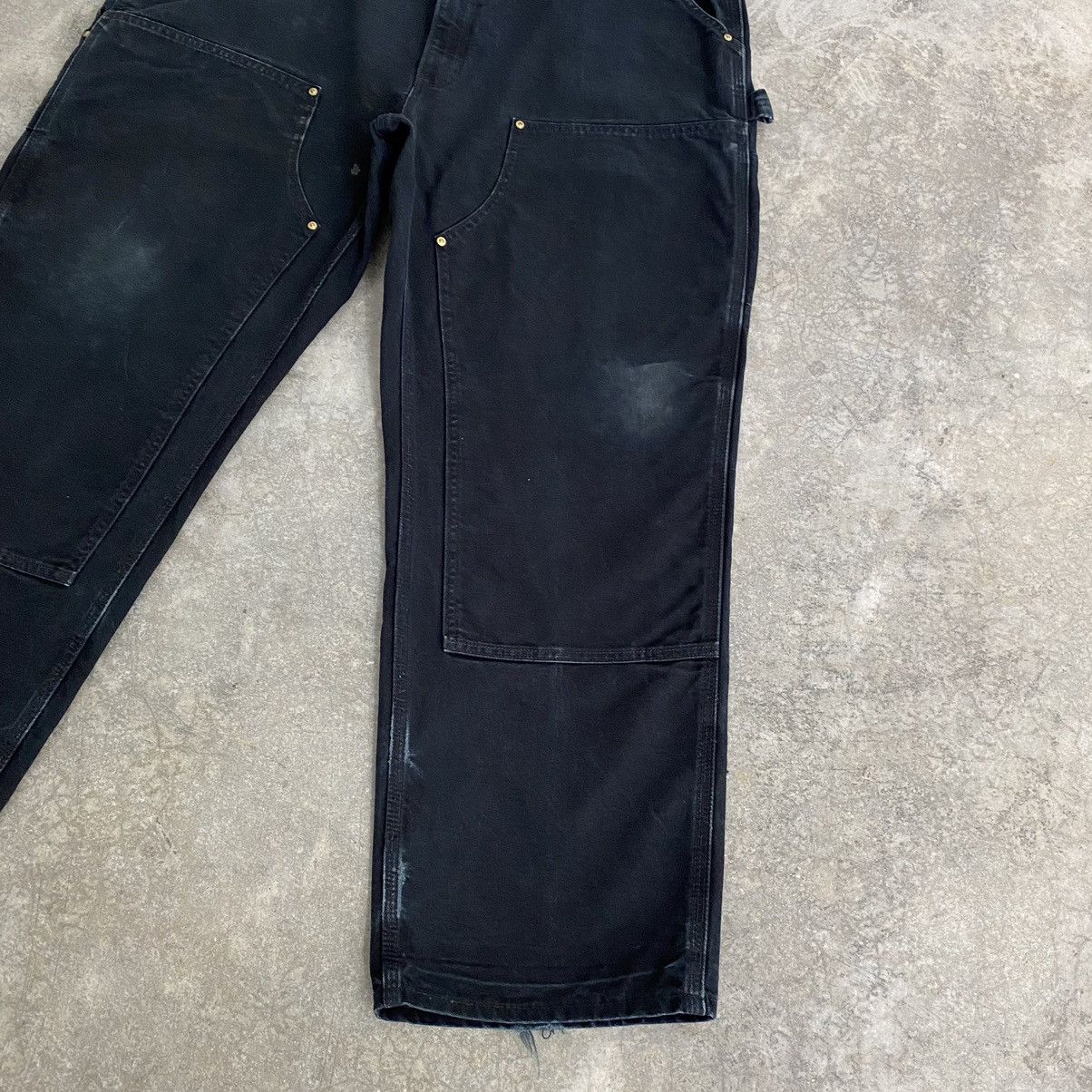 Carhartt Vintage Carhartt Double Knee Black Carpenter Work Pants Size US 41 - 8 Thumbnail