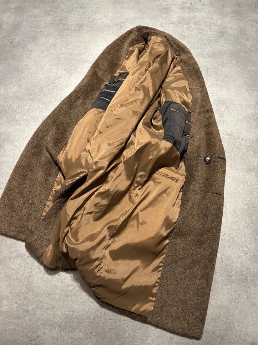Emporio Armani × Vintage FW2018 Emporio Armani Sartorial Faux Fur Brown Trench Coat Size US M / EU 48-50 / 2 - 6 Thumbnail
