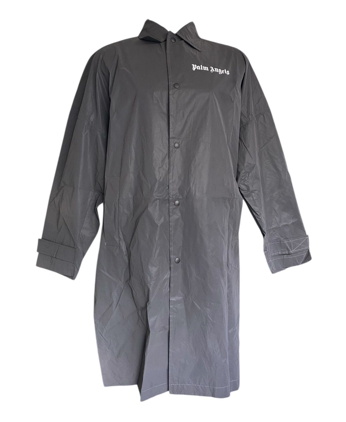 Palm Angels Rare Big Logo PALM ANGELS Long Jacket Button Shiny (M) Size US M / EU 48-50 / 2 - 2 Thumbnail