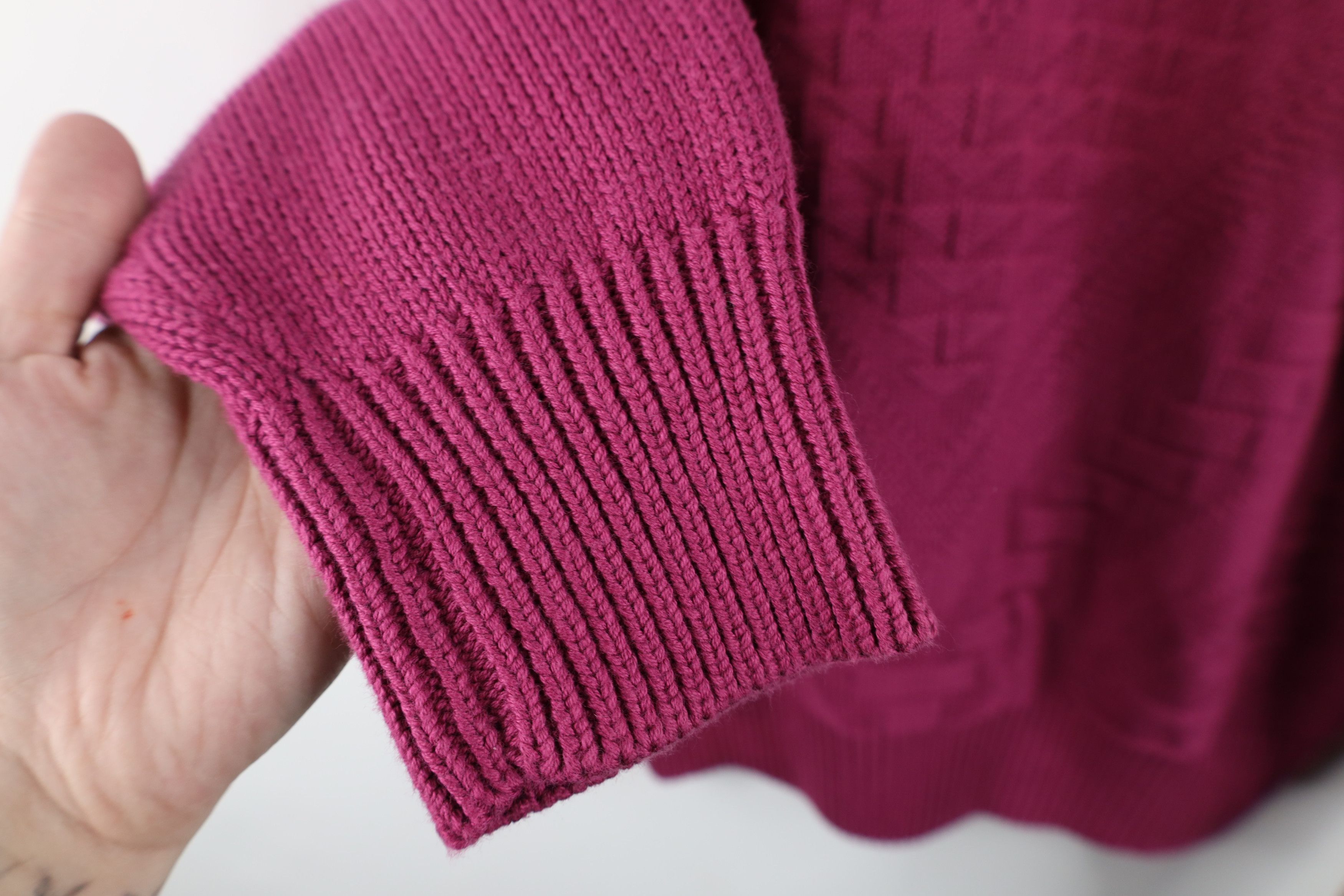Vintage Vintage 70s 80s Streetwear Geometric Cotton Knit Sweater Size US L / EU 52-54 / 3 - 8 Thumbnail