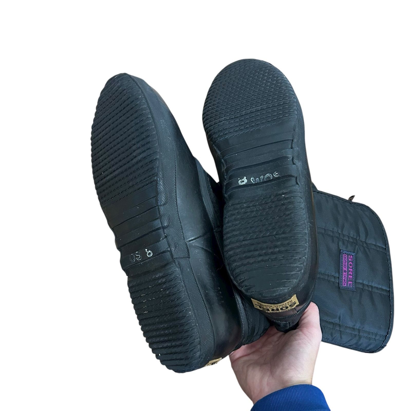 SOREL Sorel Kaufman Canada Black Insulated Snow Boots Sz 8 Size US 8 / IT 38 - 6 Thumbnail