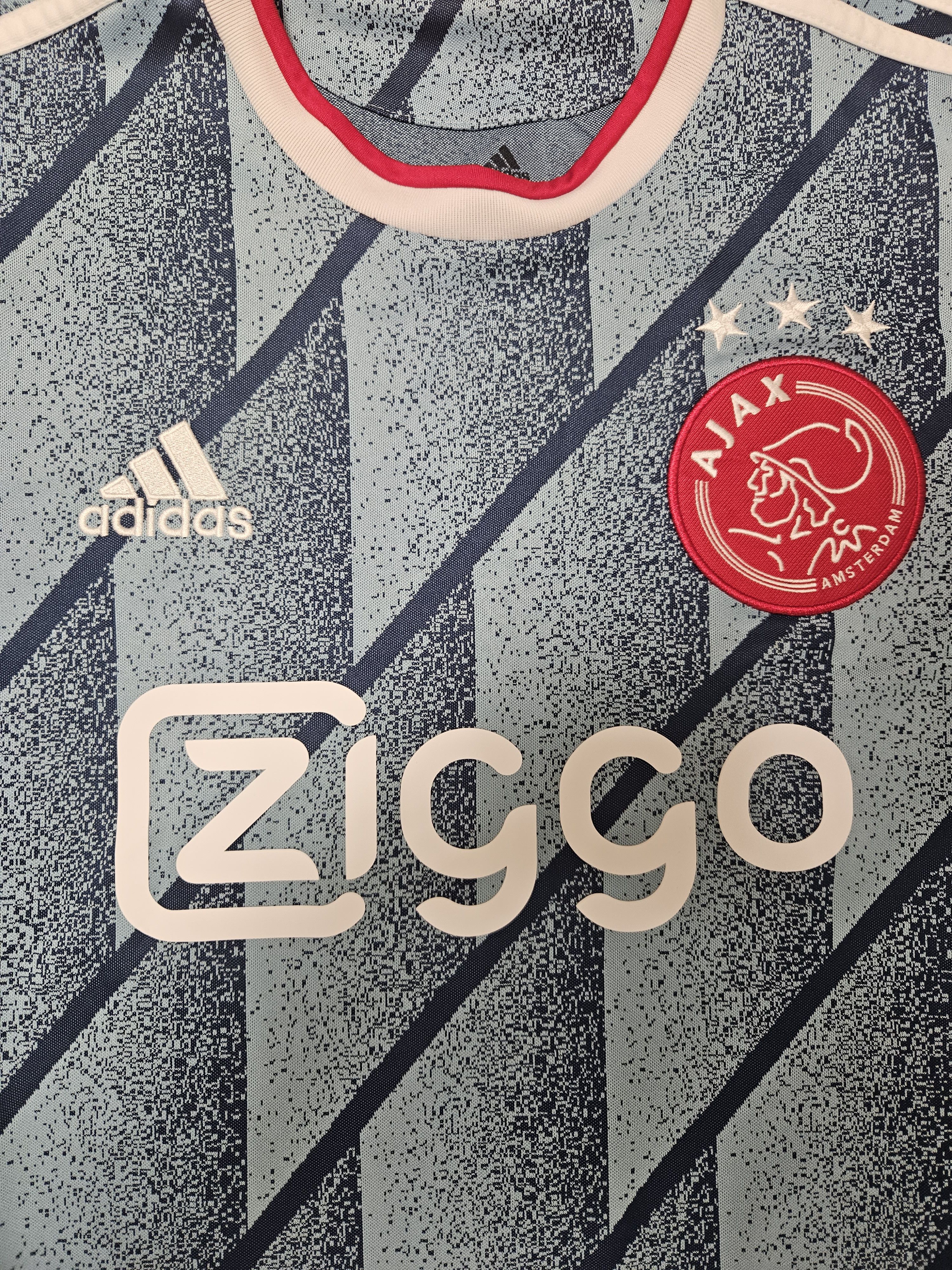 Designer Adidas Aeroready Ajax Shirt Jersey Kit Away Icey Blue Size US M / EU 48-50 / 2 - 9 Thumbnail