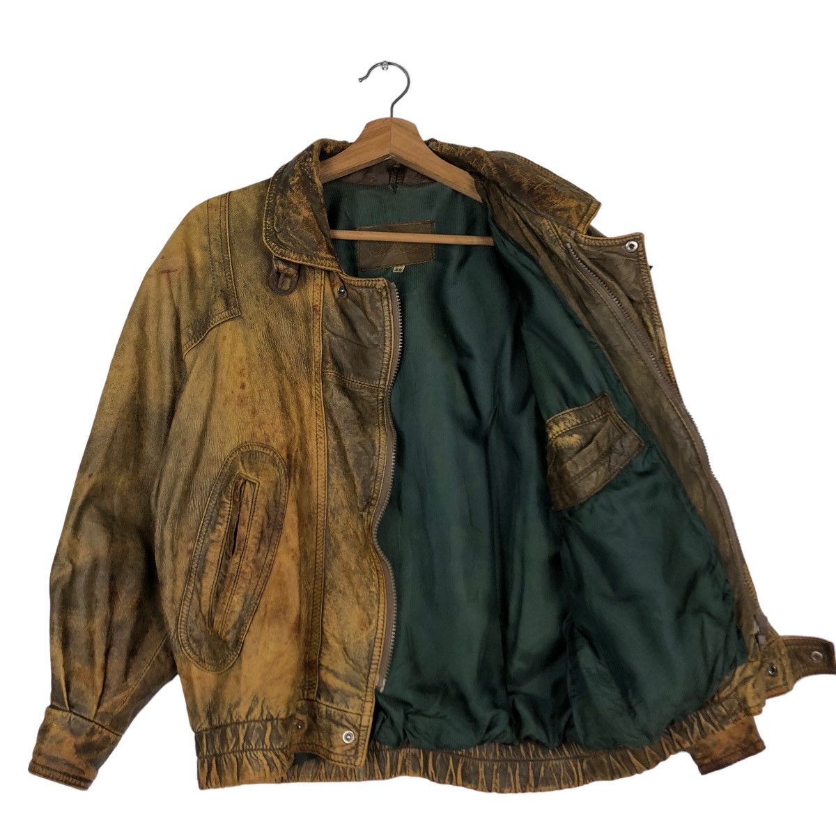 Japanese Brand 🔥Fly Biker Leather Jacket Best Factory Japan Issey Miyake Size US S / EU 44-46 / 1 - 11 Thumbnail