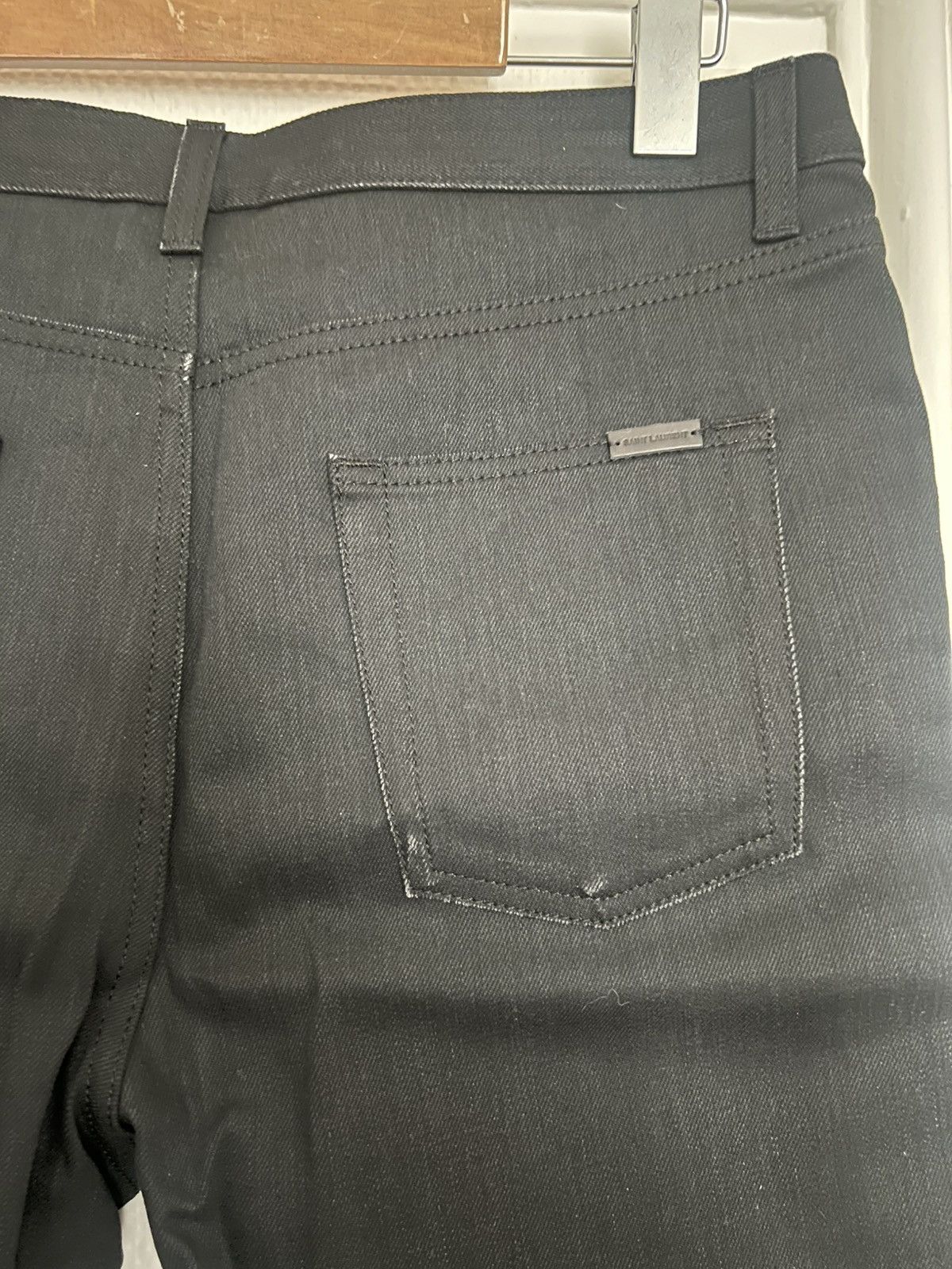 Saint Laurent Paris Saint Laurent Paris black short denim Size US 33 - 5 Thumbnail