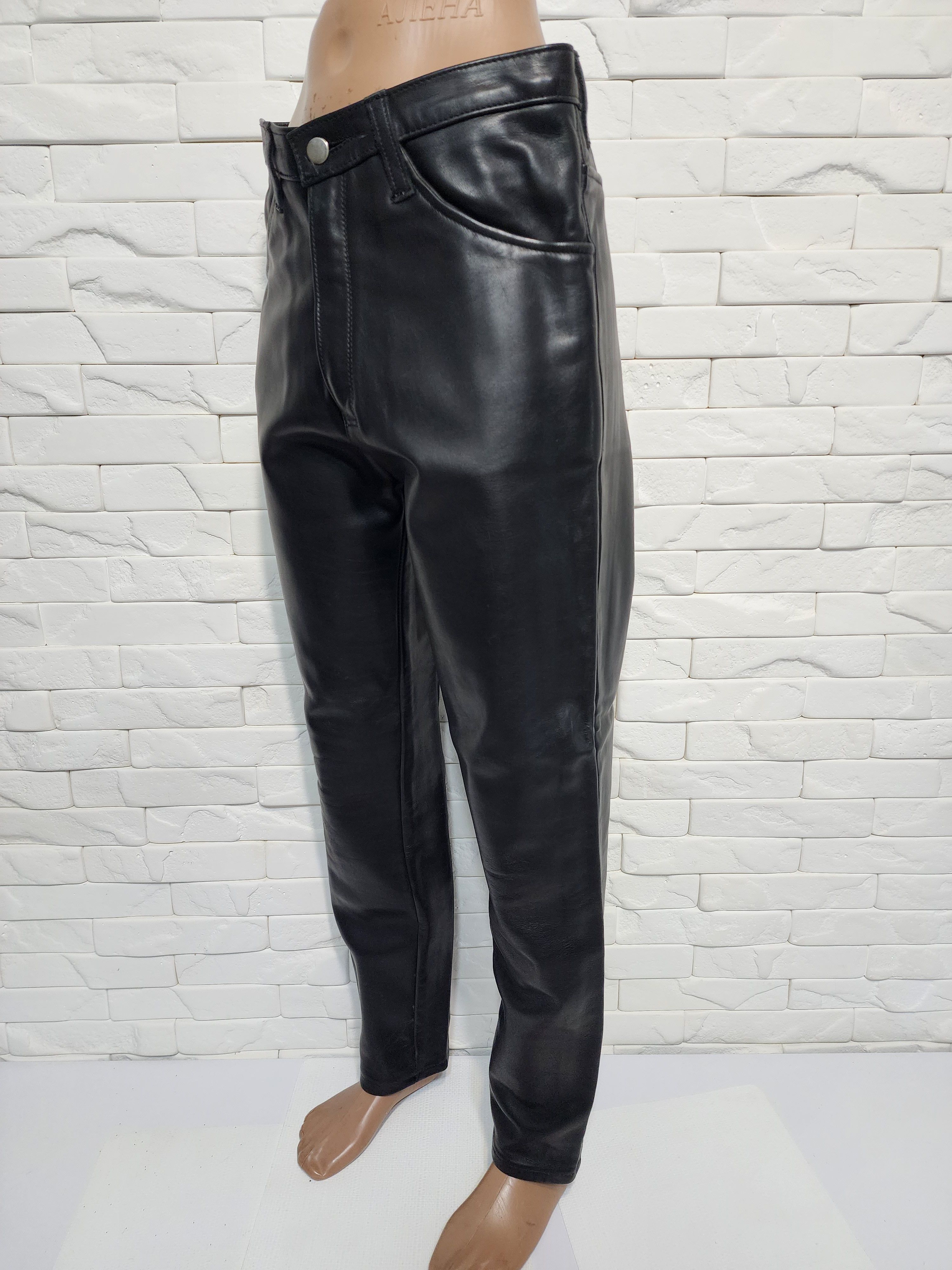 Genuine Leather Men's leather pants. Size US 30 / EU 46 - 3 Thumbnail