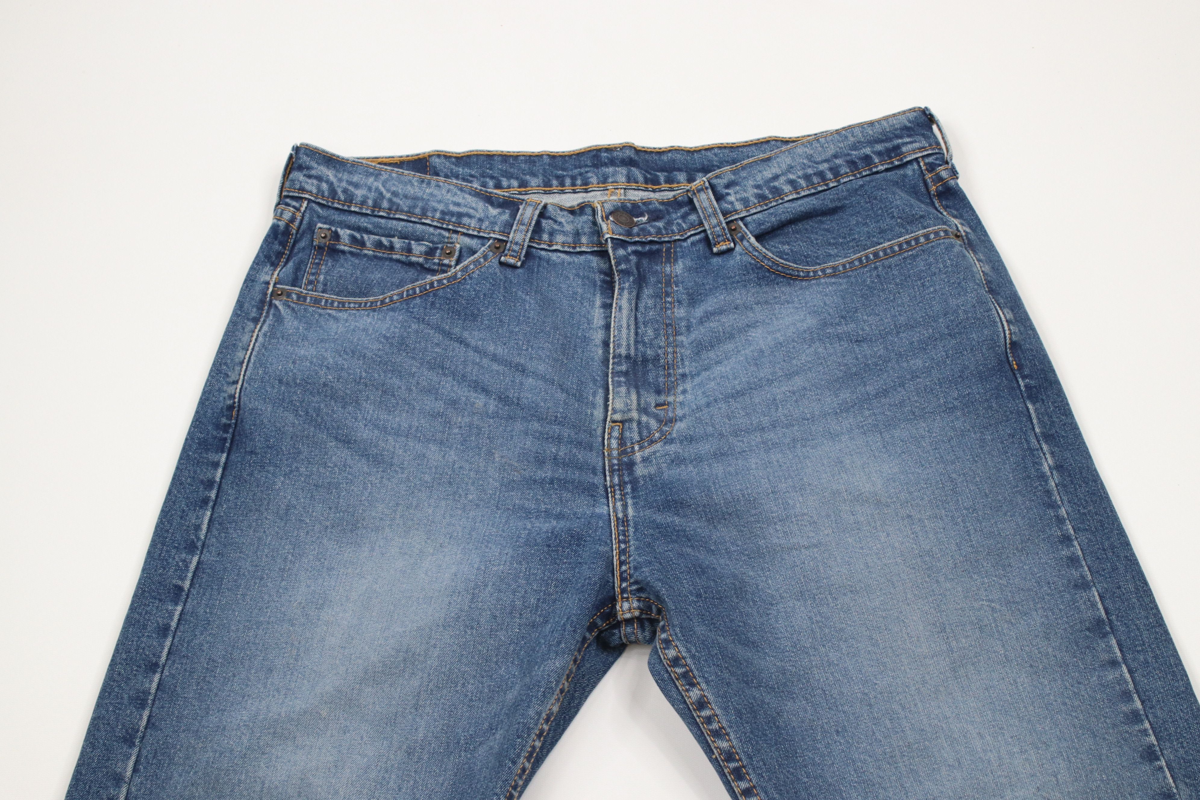 Levi's × Vintage Vintage Y2K Levis 505 Stretch Regular Fit Denim Jeans Blue Size US 34 / EU 50 - 2 Thumbnail