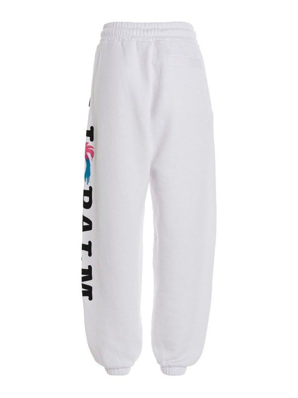 Palm Angels o1mle0425 I Love Pa Sweatpant in White Size 30" / US 8 / IT 44 - 2 Thumbnail