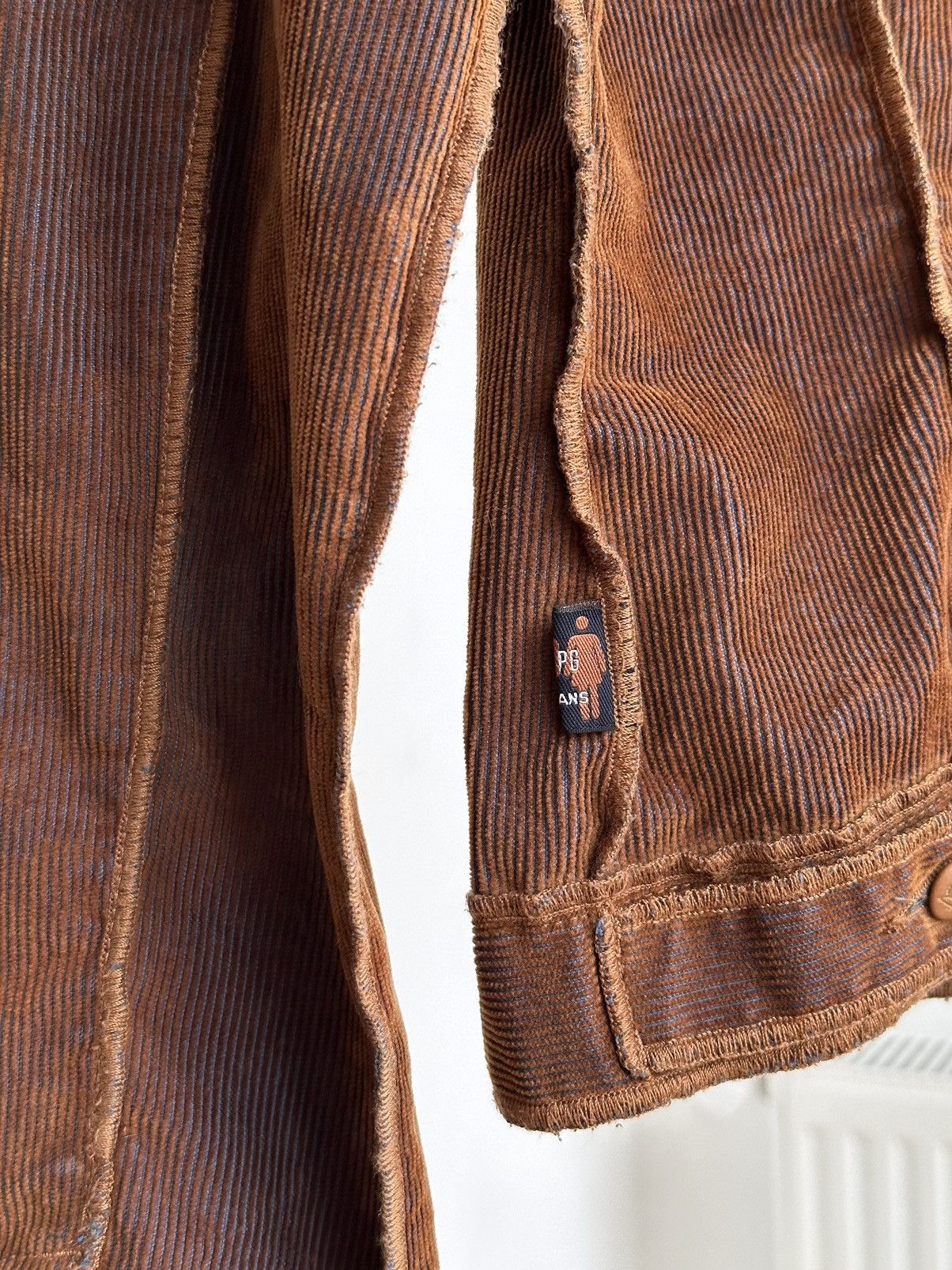 Jean Paul Gaultier Vintage Jean Paul Gaultier Rust Corduroy Blue Brown jacket Size S / US 4 / IT 40 - 12 Thumbnail