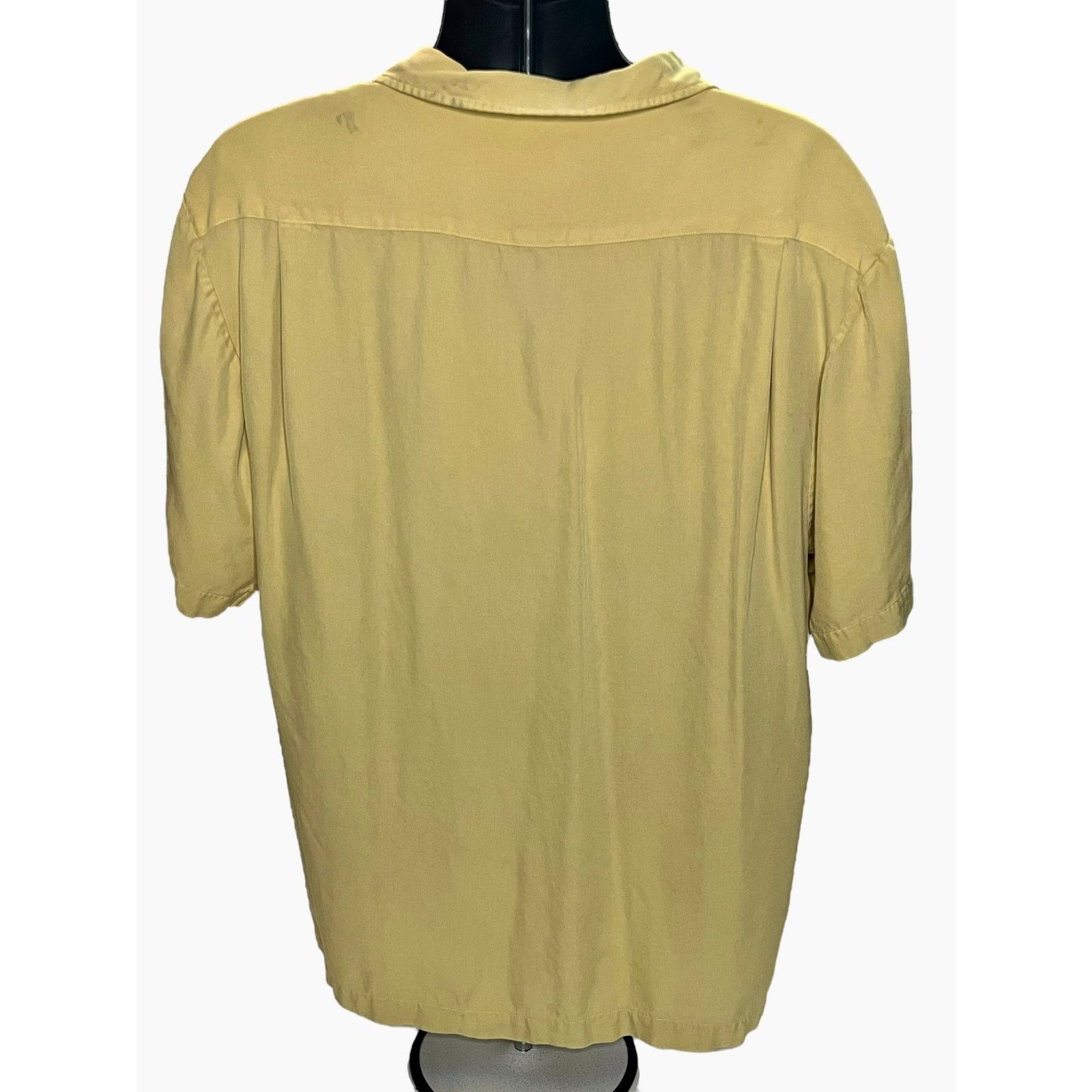 Nat Nast Nat Nast Originals Silk Shirt Yellow Short Sleeve Button Up Size US L / EU 52-54 / 3 - 2 Thumbnail