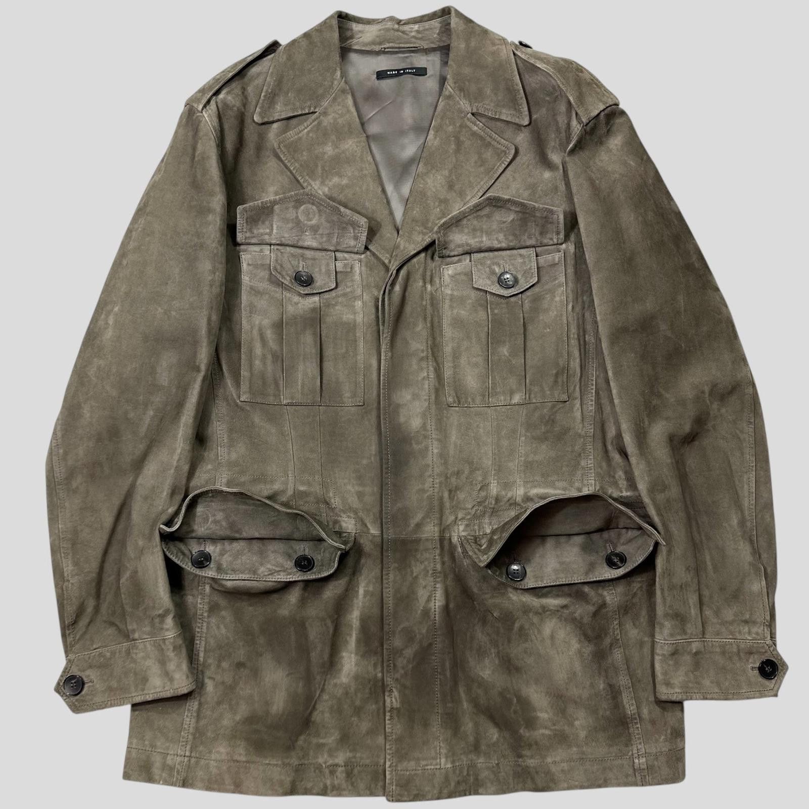 Gucci Gucci Tom Ford FW03 Suede Leather Western Military Jacket L Size US L / EU 52-54 / 3 - 7 Thumbnail