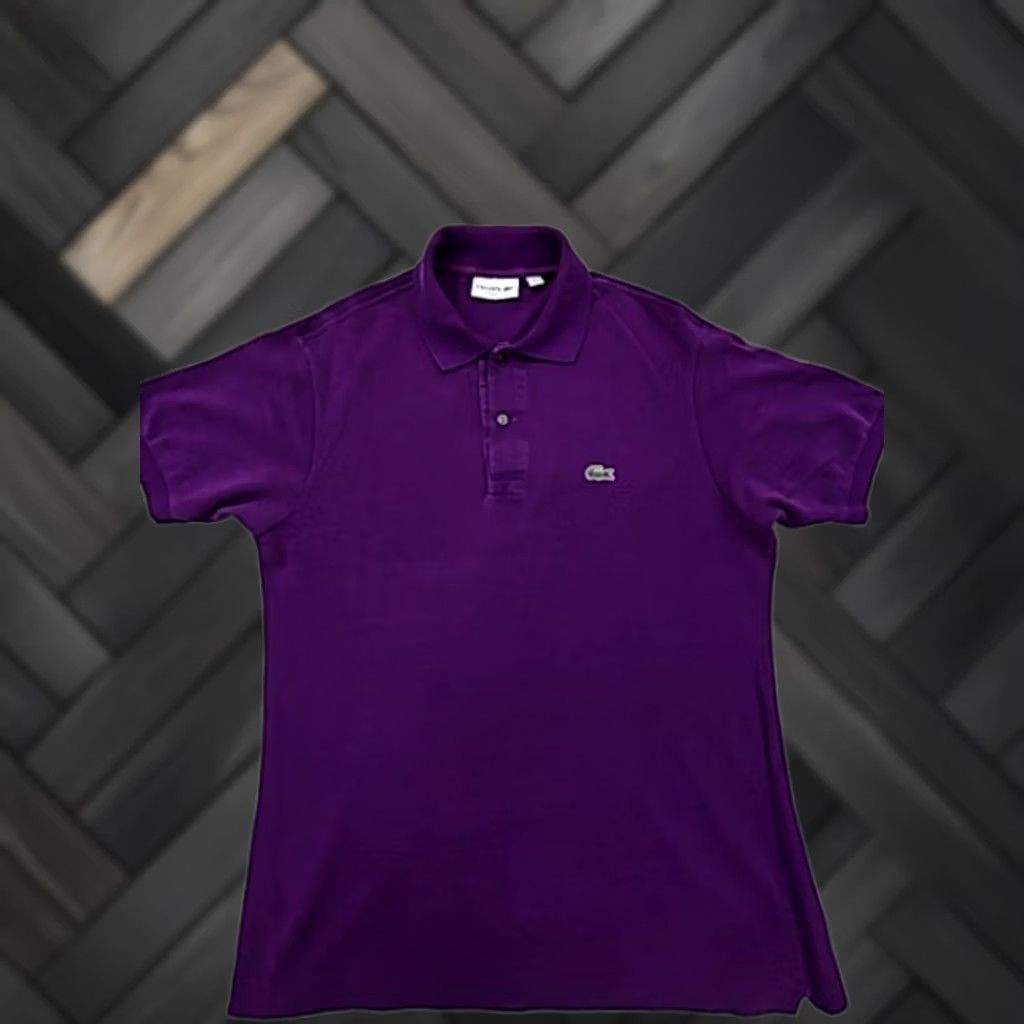 Lacoste Lacoste Polo Shirt Mens M Purple Cotton Pique Short Sleeve Classic Fit Shirt Size US M / EU 48-50 / 2 - 1 Thumbnail