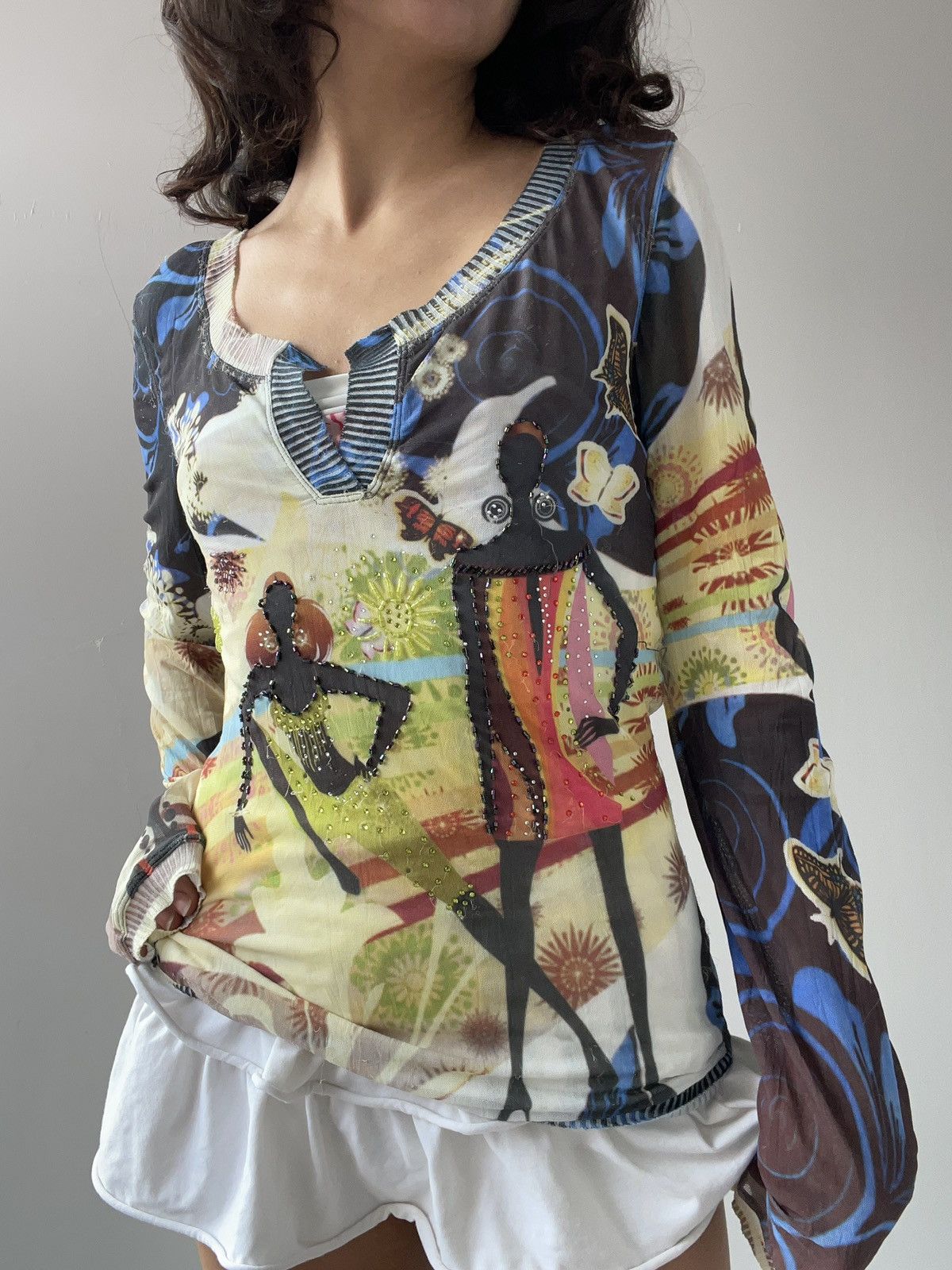 Vintage y2k blouse Size M / US 6-8 / IT 42-44 - 3 Thumbnail