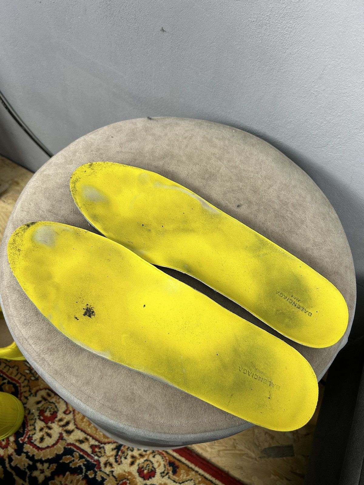 Balenciaga Balenciaga Arena Low “Yellow” Leather Sneakers Size US 10 / EU 43 - 8 Thumbnail