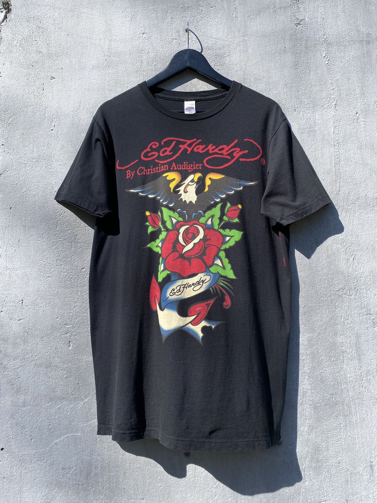 Christian Audigier Vintage Ed Hardy Love Kills Slowly T Shirt Tee Size US L / EU 52-54 / 3 - 1 Thumbnail