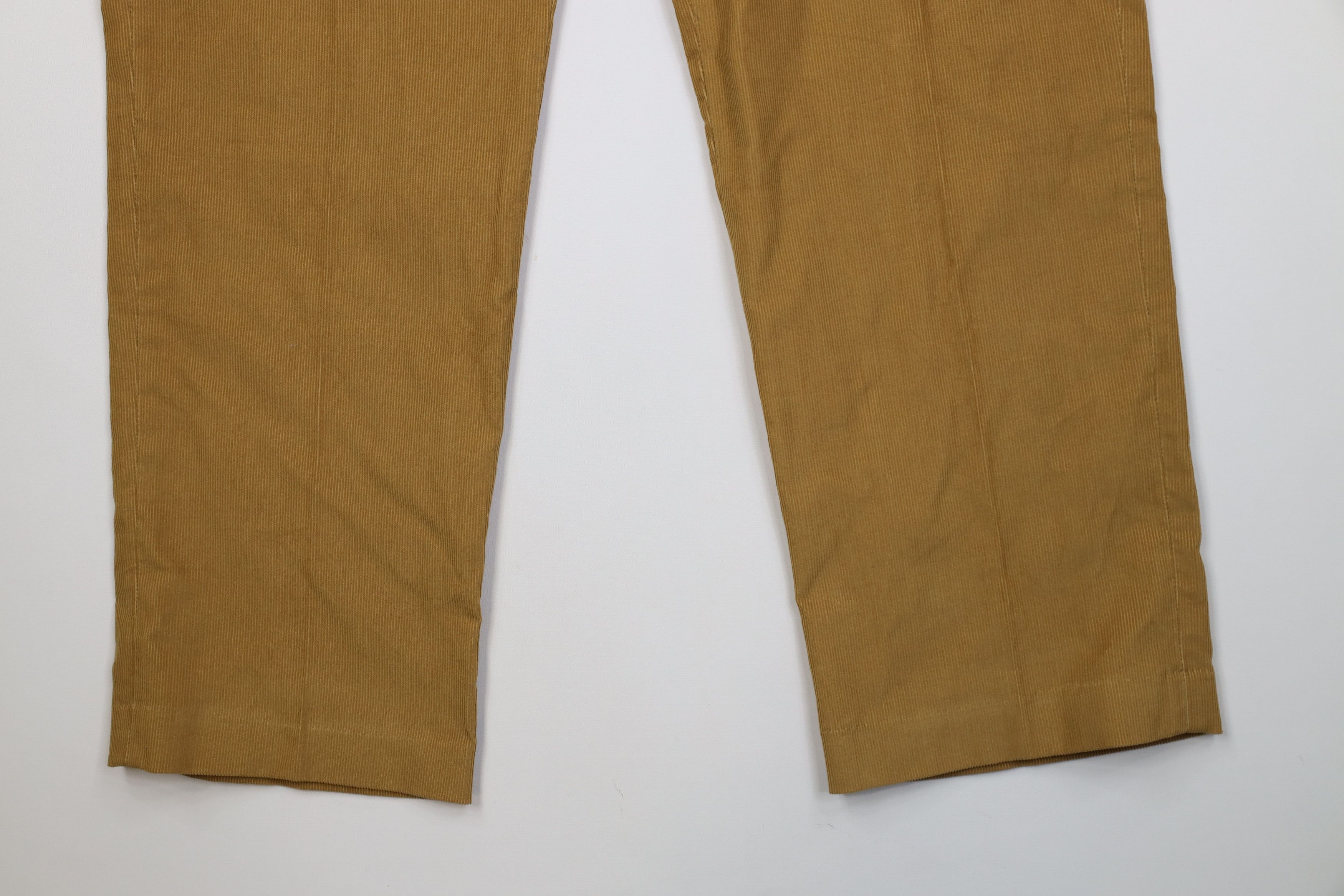 Lands' End Vintage 90s Lands End Wide Leg Corduroy Chino Pants Brown Size US 40 / EU 56 - 4 Thumbnail