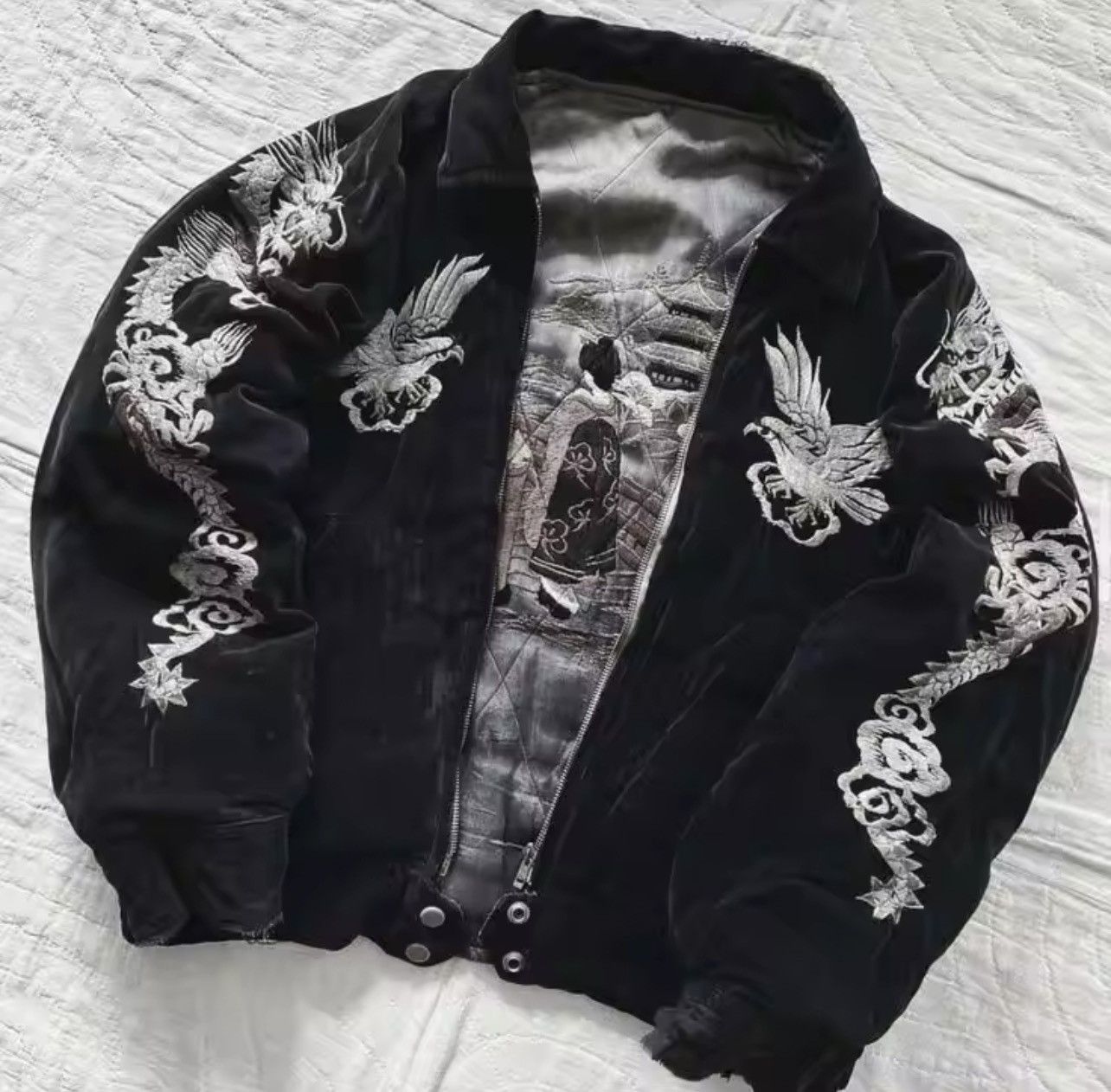 Other Japanese Dragon Bomber Jackets Size US XL / EU 56 / 4 - 3 Thumbnail