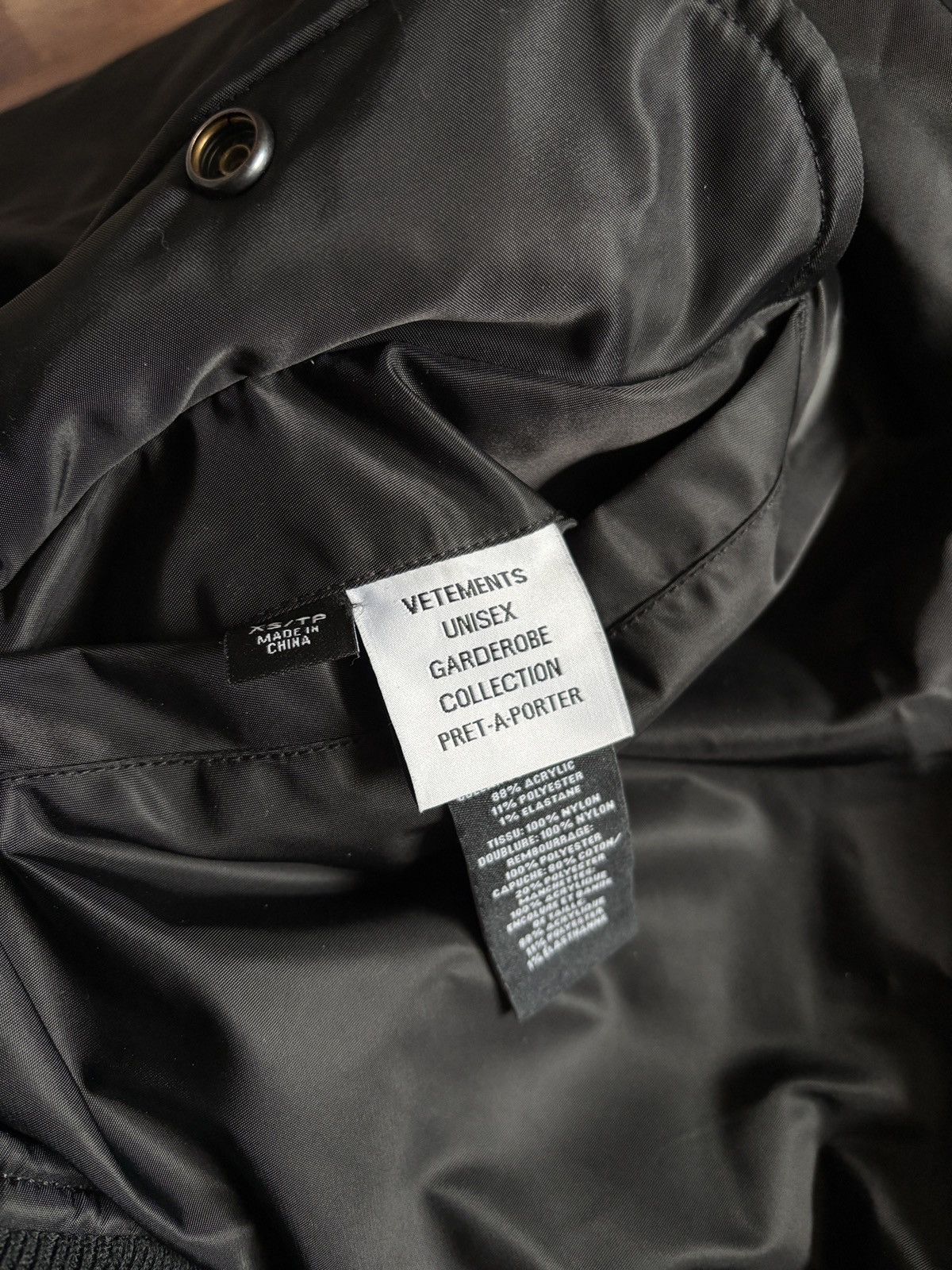 Vetements Vetements AW2022 oversize hooded bomber jacket Size US XS / EU 42 / 0 - 5 Thumbnail