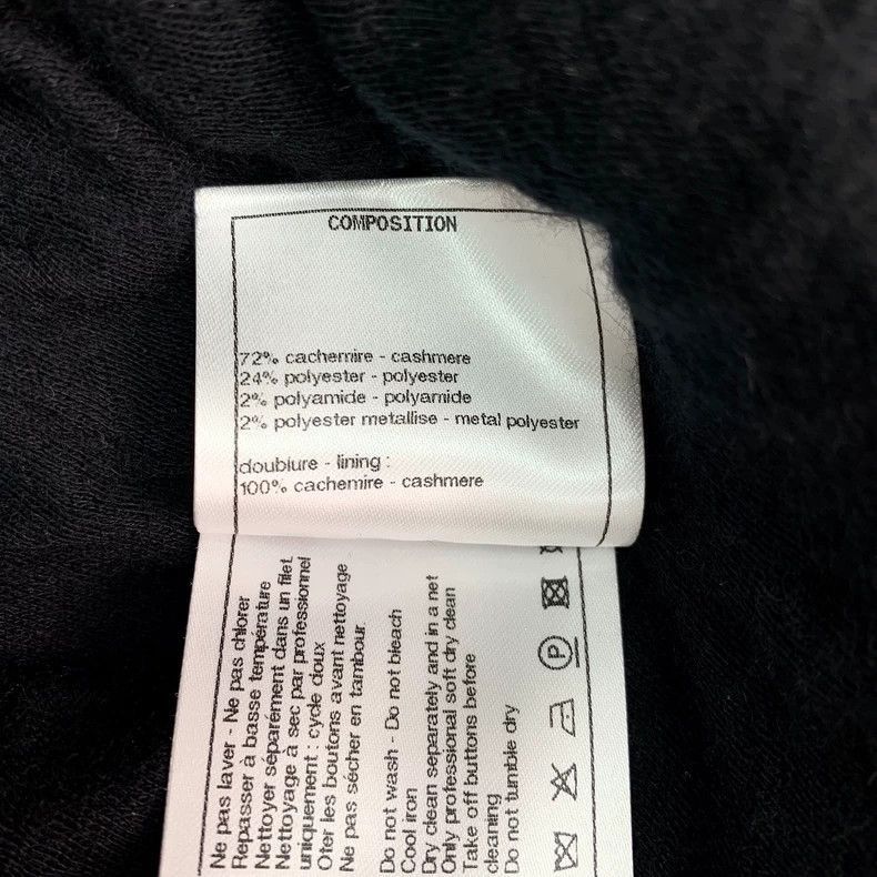 Chanel Chanel Black Sequin Chenille Jacket -2505 Size US XXS / EU 40 - 8 Thumbnail