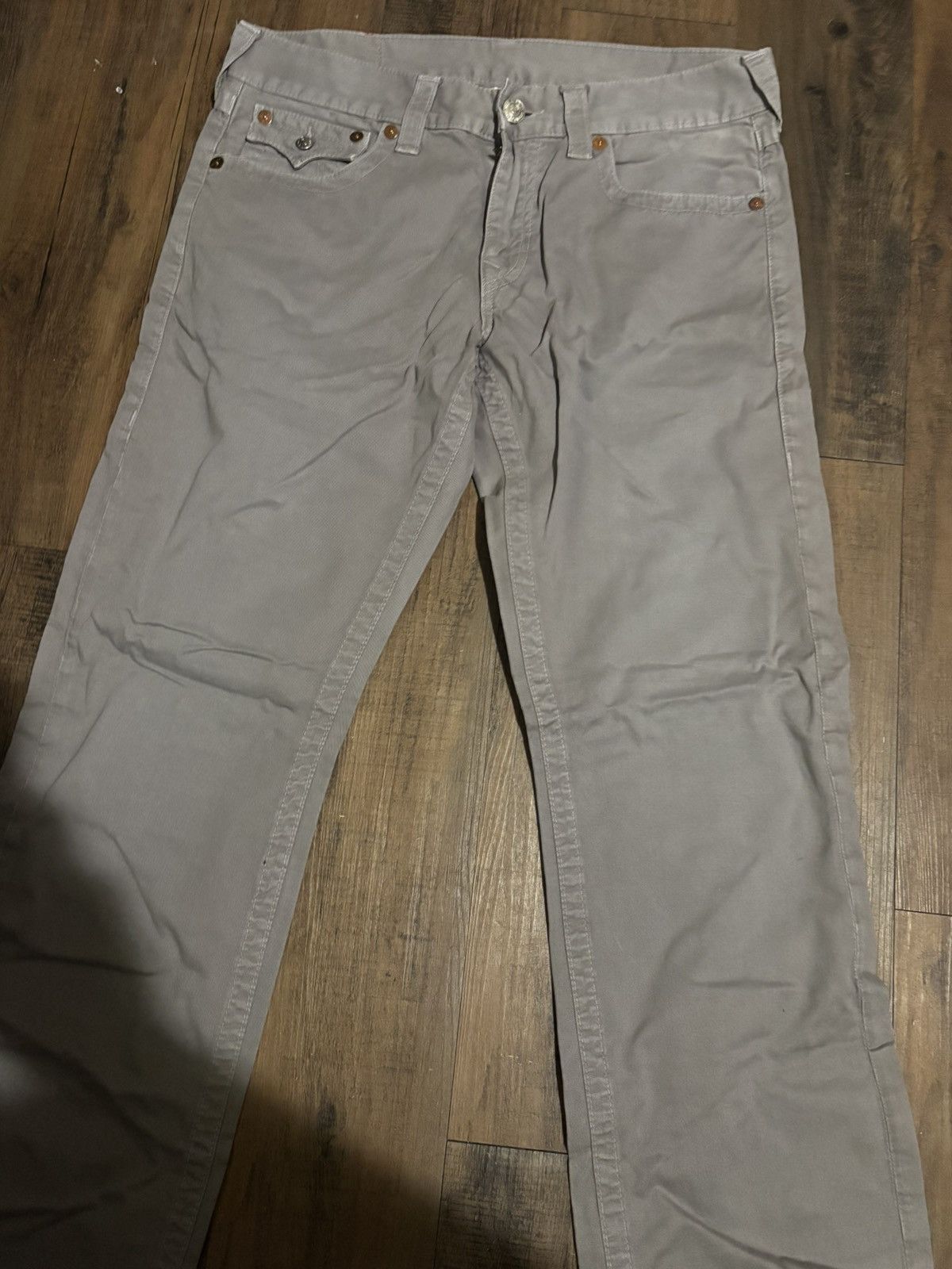 True Religion True Religion Ricky Jeans Light Grey Size US 34 / EU 50 - 2 Thumbnail