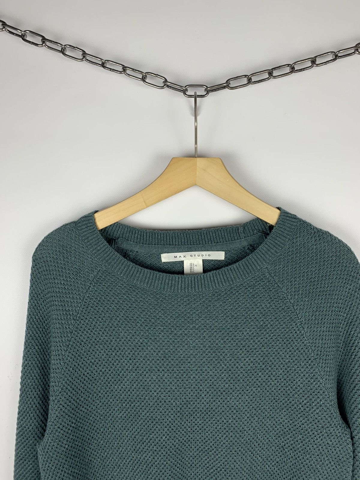 Max Mara Max Mara Knit Green Sweater Size L Designer Luxury Brand Size L / US 10 / IT 46 - 2 Thumbnail