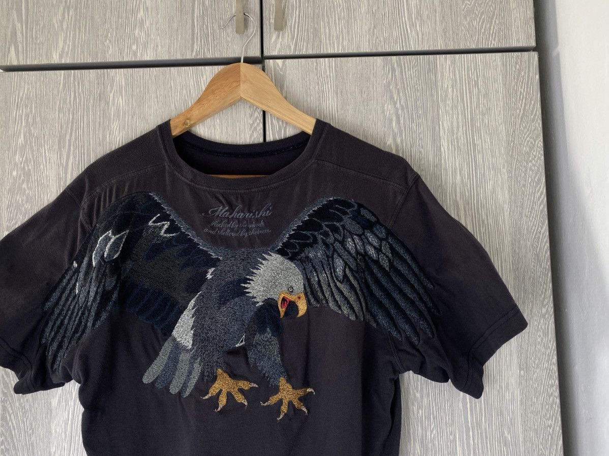 Japanese Brand 🗿Very rare Maharishi Archive t-shirt falcon Size US XL / EU 56 / 4 - 2 Thumbnail